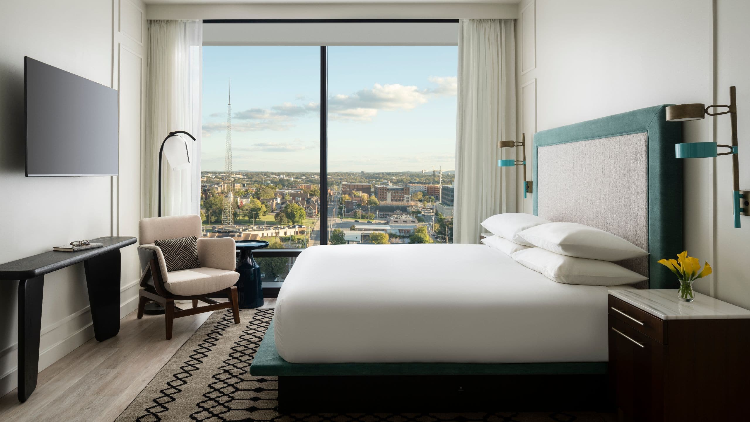 5 of 7 Hyatt Centric Downtown Nashville Presidential Suite Bedroom