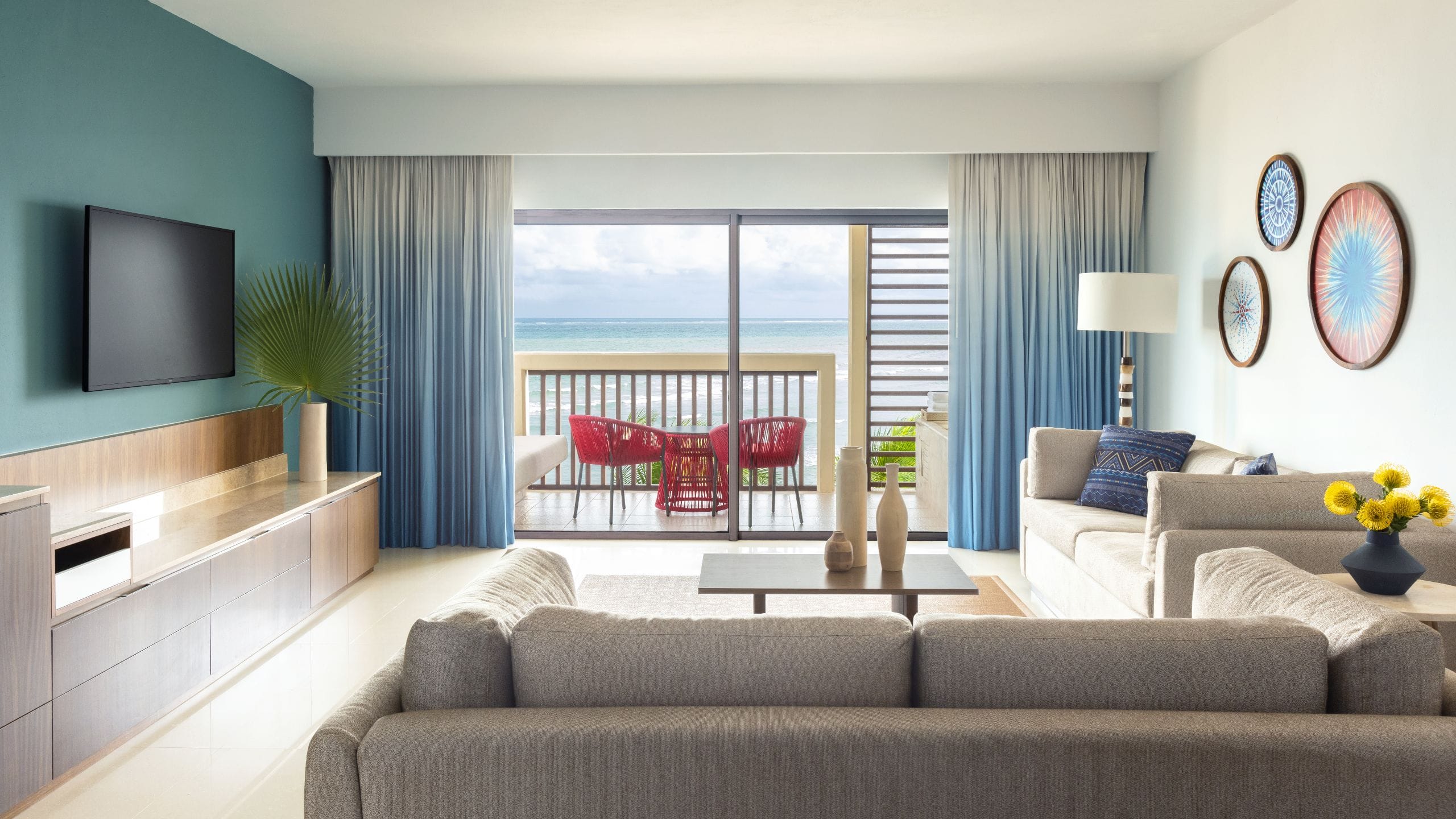 Dreams Puerto Morelos Resort & Spa Oceanfront Master Suite Living Room