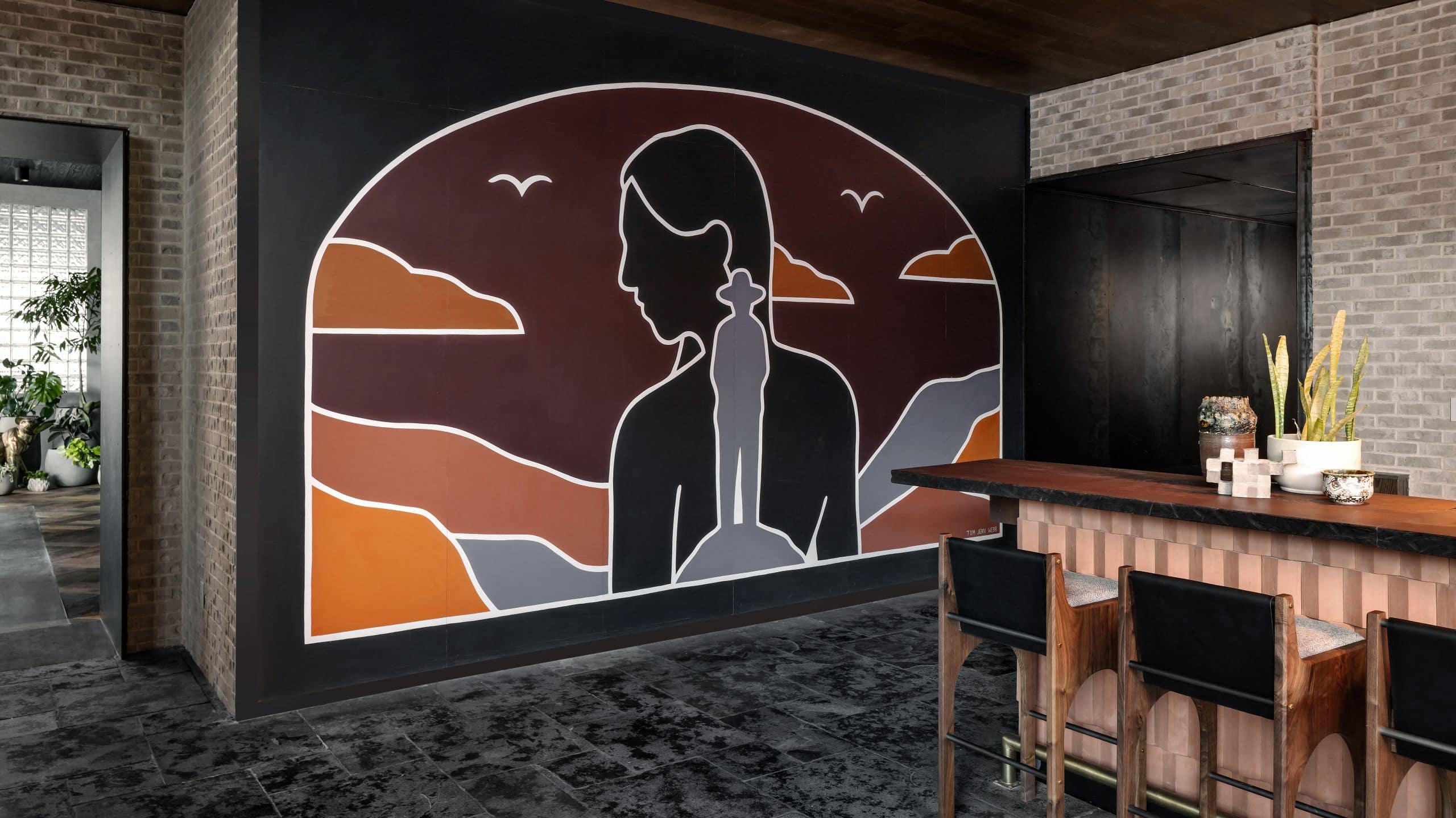 tommie Austin Coffee Bar Mural