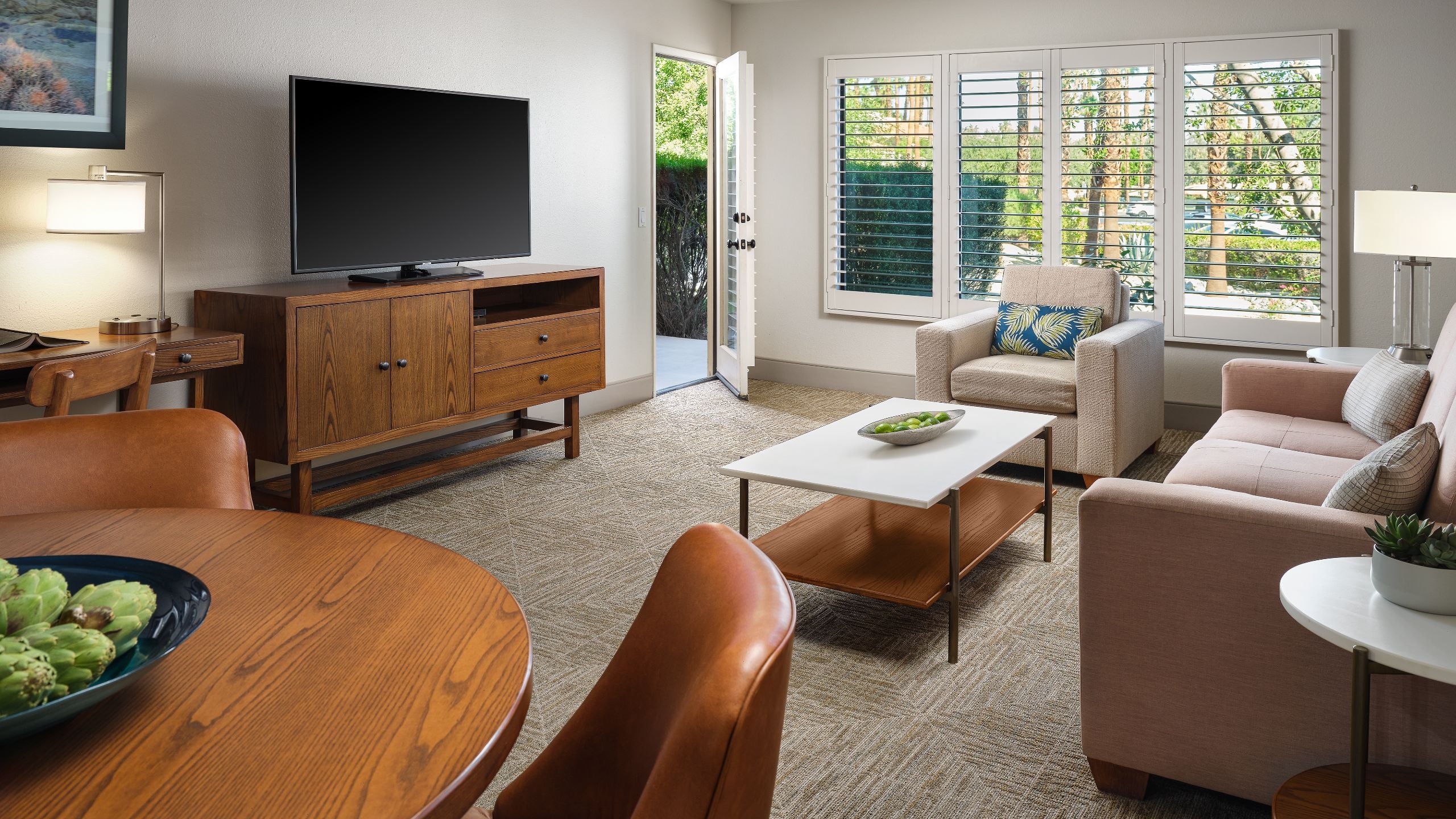 Desert Oasis One Bedroom Villa Living Room