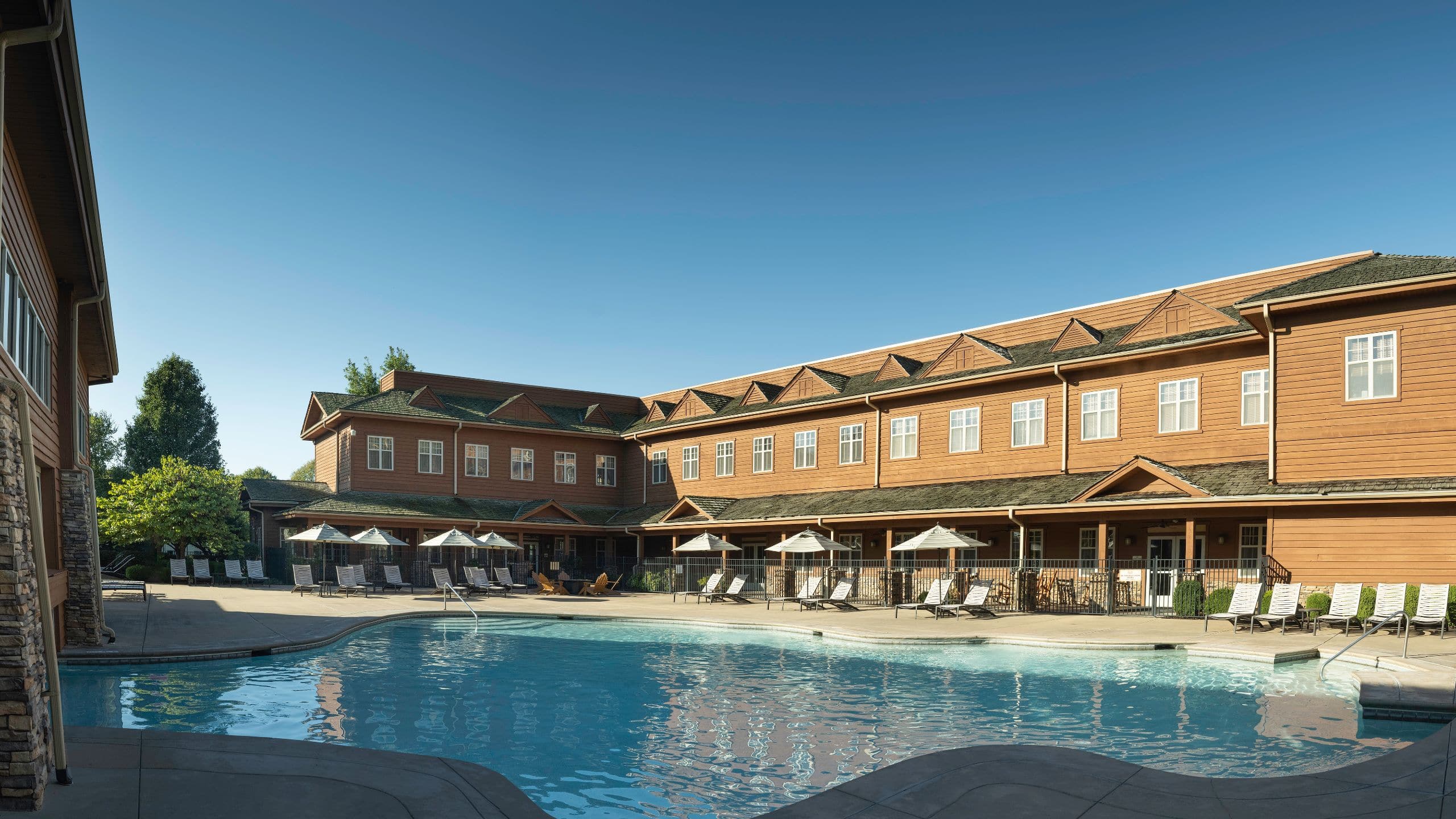 The Lodges at Timber Ridge Pool Wide View