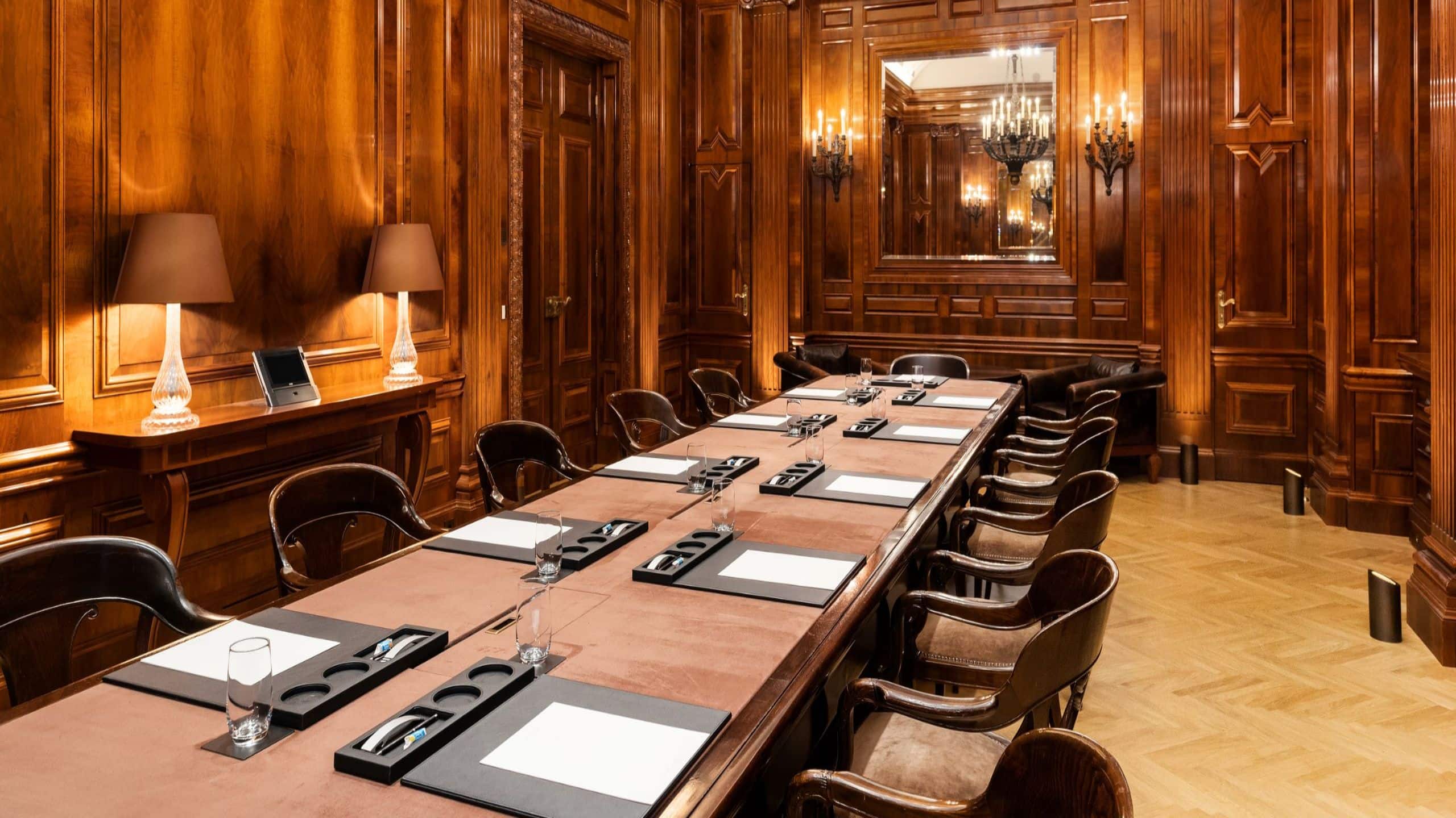 Park Hyatt Vienna Boardroom Meeting Setup Close