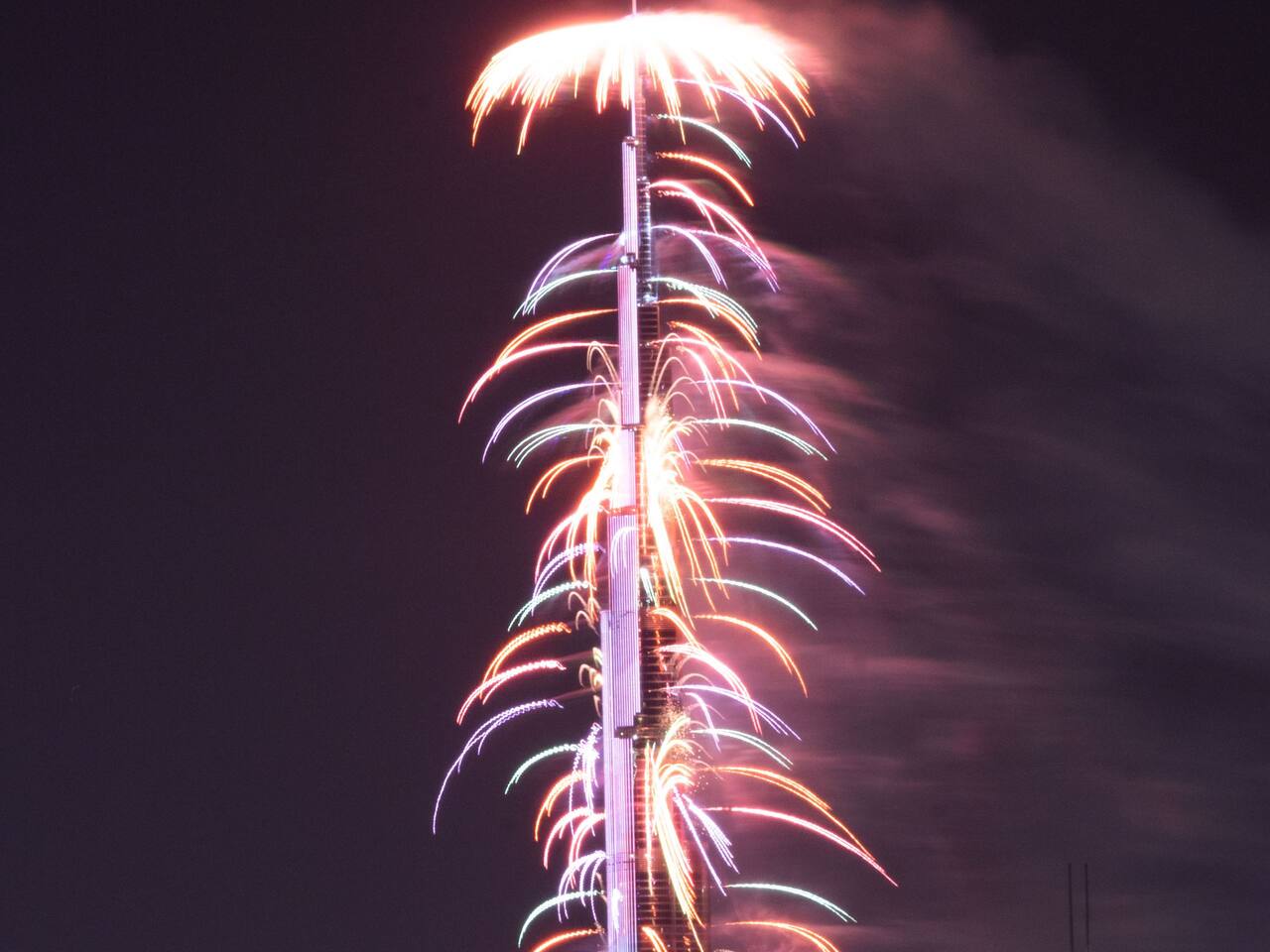 NYE Fireworks at Burj Khalifa