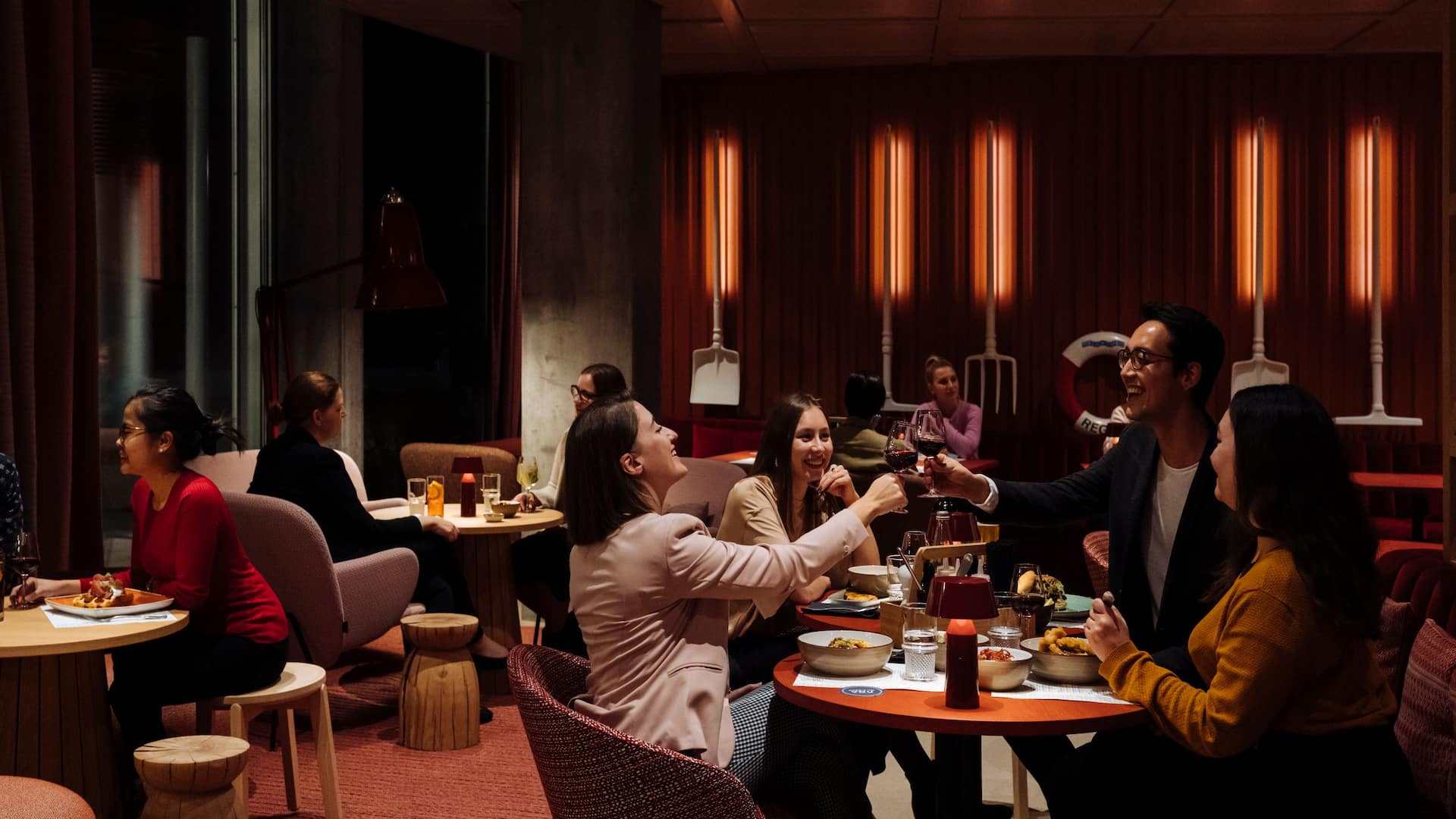 1 of 2 Hyatt Place Zurich Airport The Circle Zoom Restaurant Dinner