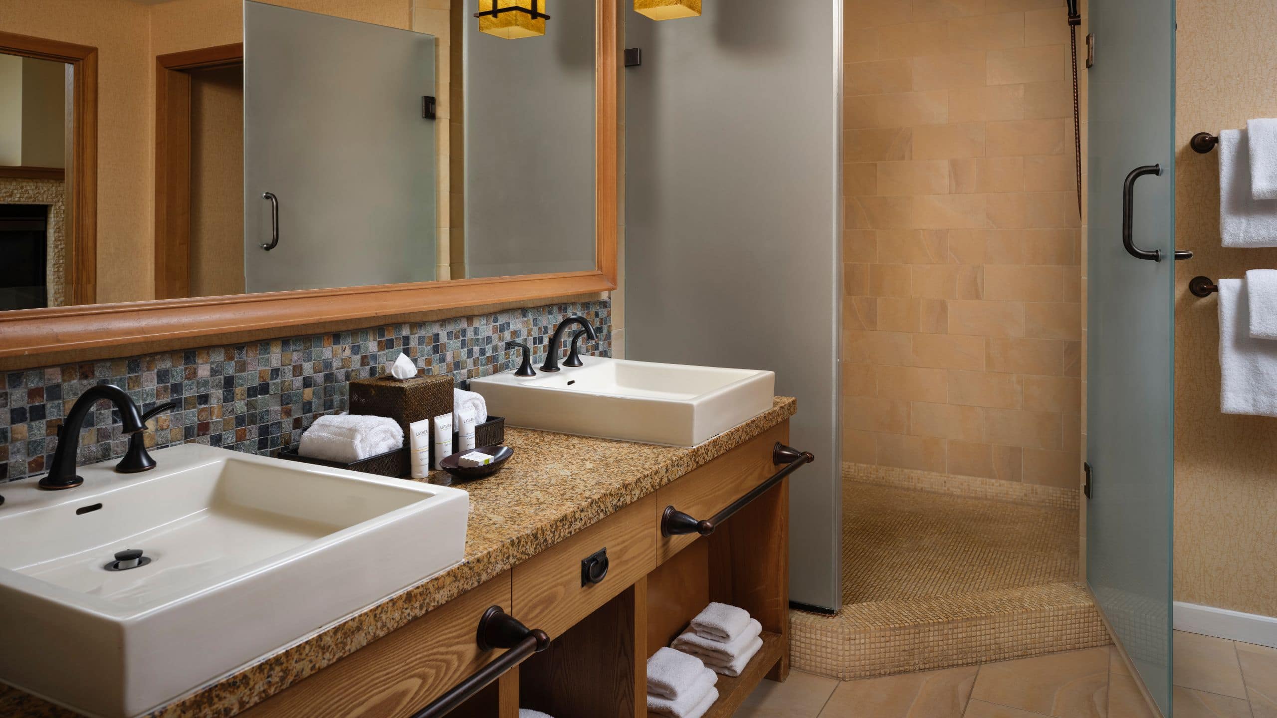 4/4 The Welk Mountain Villas One Bedroom Villa Master Bathroom