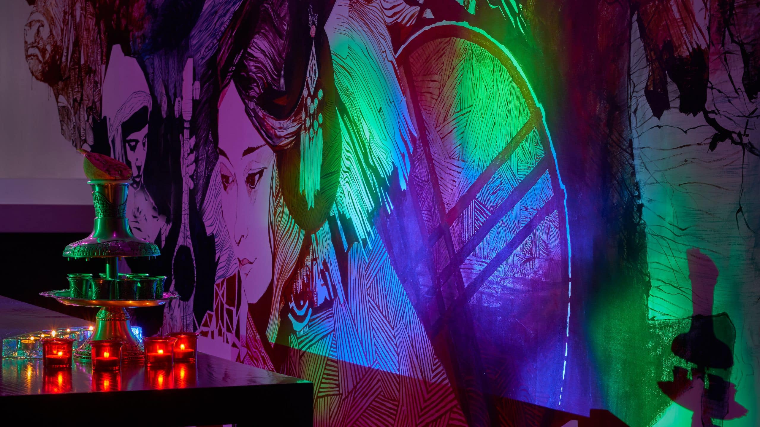 Hyatt Regency Bishkek Bar Mural