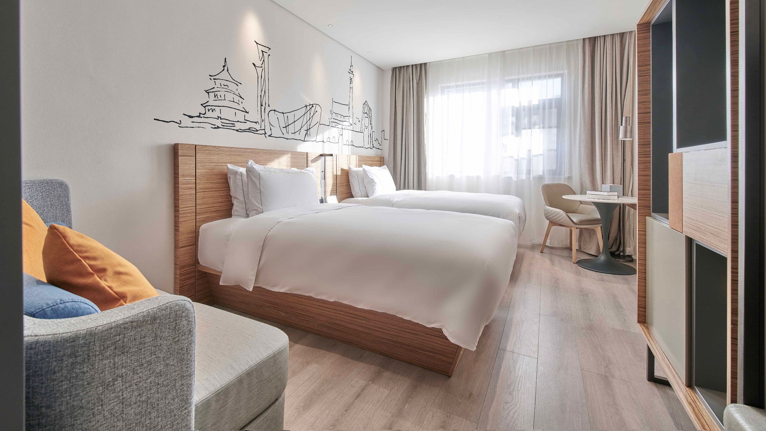 4 of 5 UrCove Beijing International Exhibition Center Twin Bed