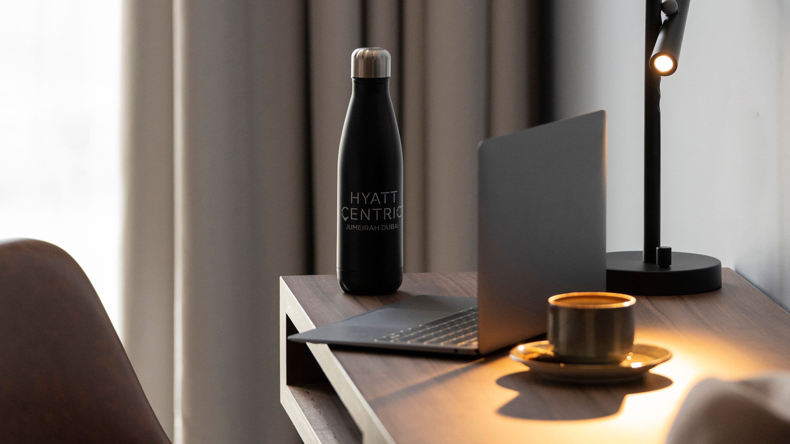5 of 8 Hyatt Centric Jumeirah Dubai Room Desk-Logo