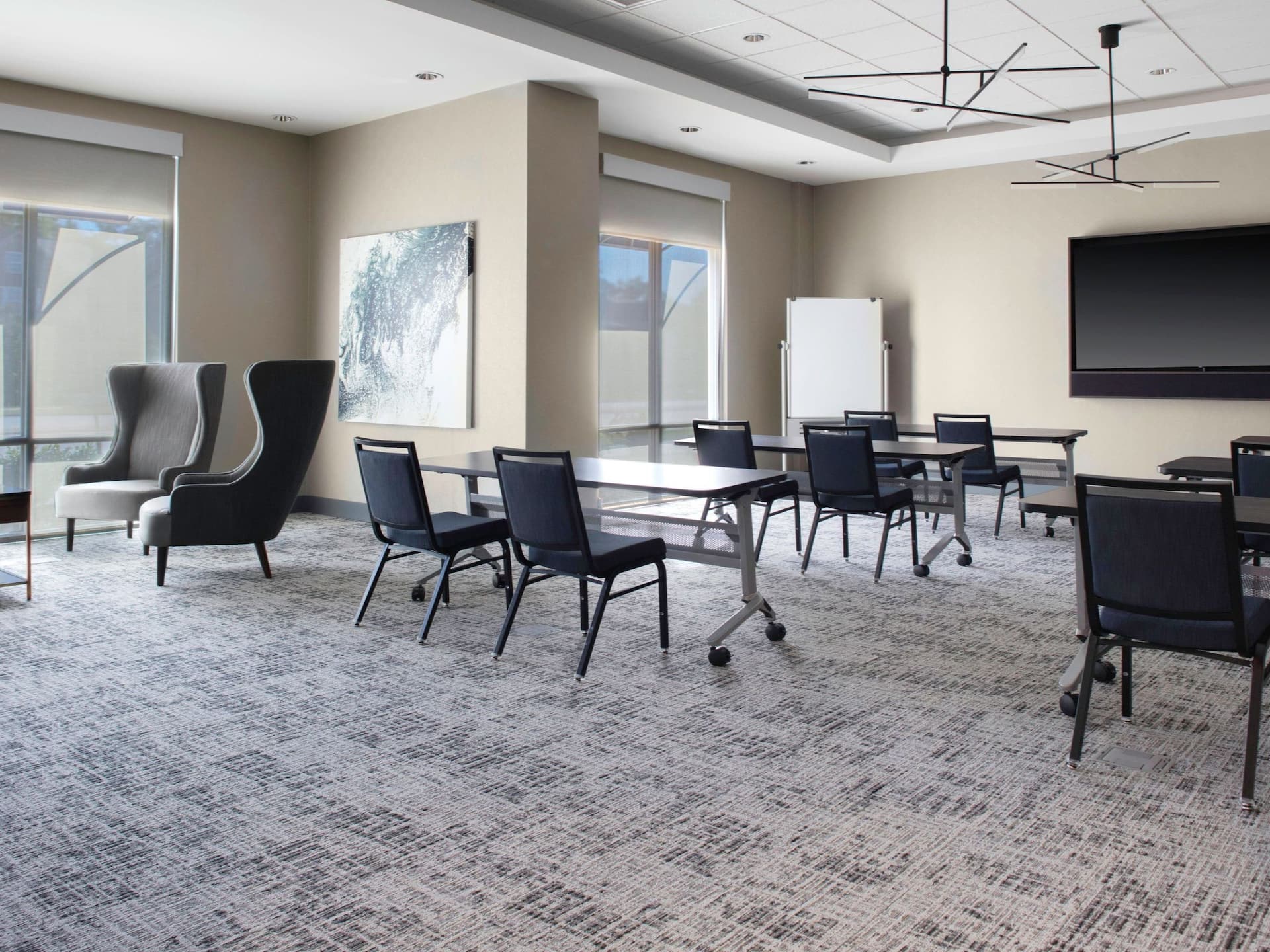 Hyatt House Charlotte / Rea Farms Meeting Room Classroom Setup