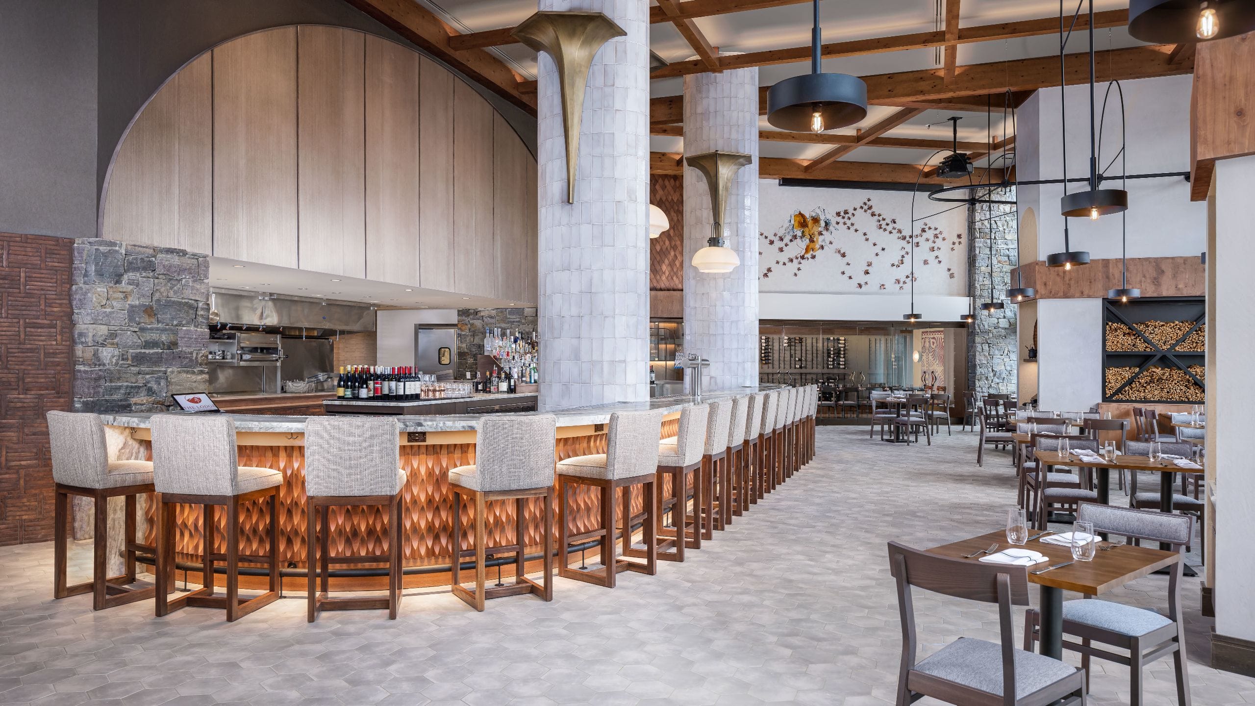 The Lodge at Spruce Peak Alpine Hall Bar