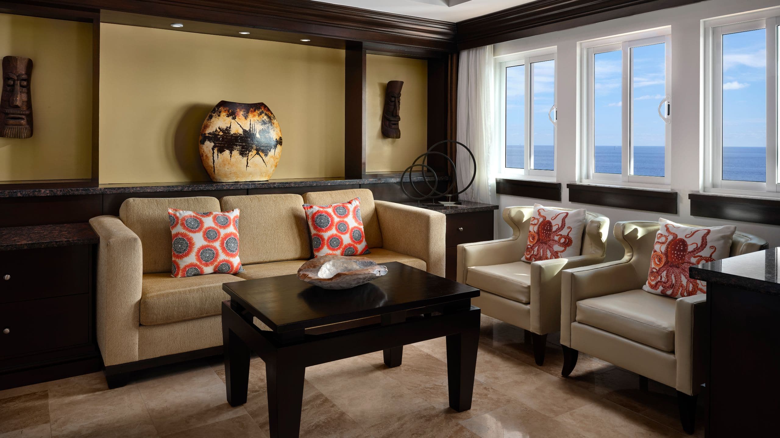 Sirena Del Mar Two Bedroom Villa Penthhouse Living Room