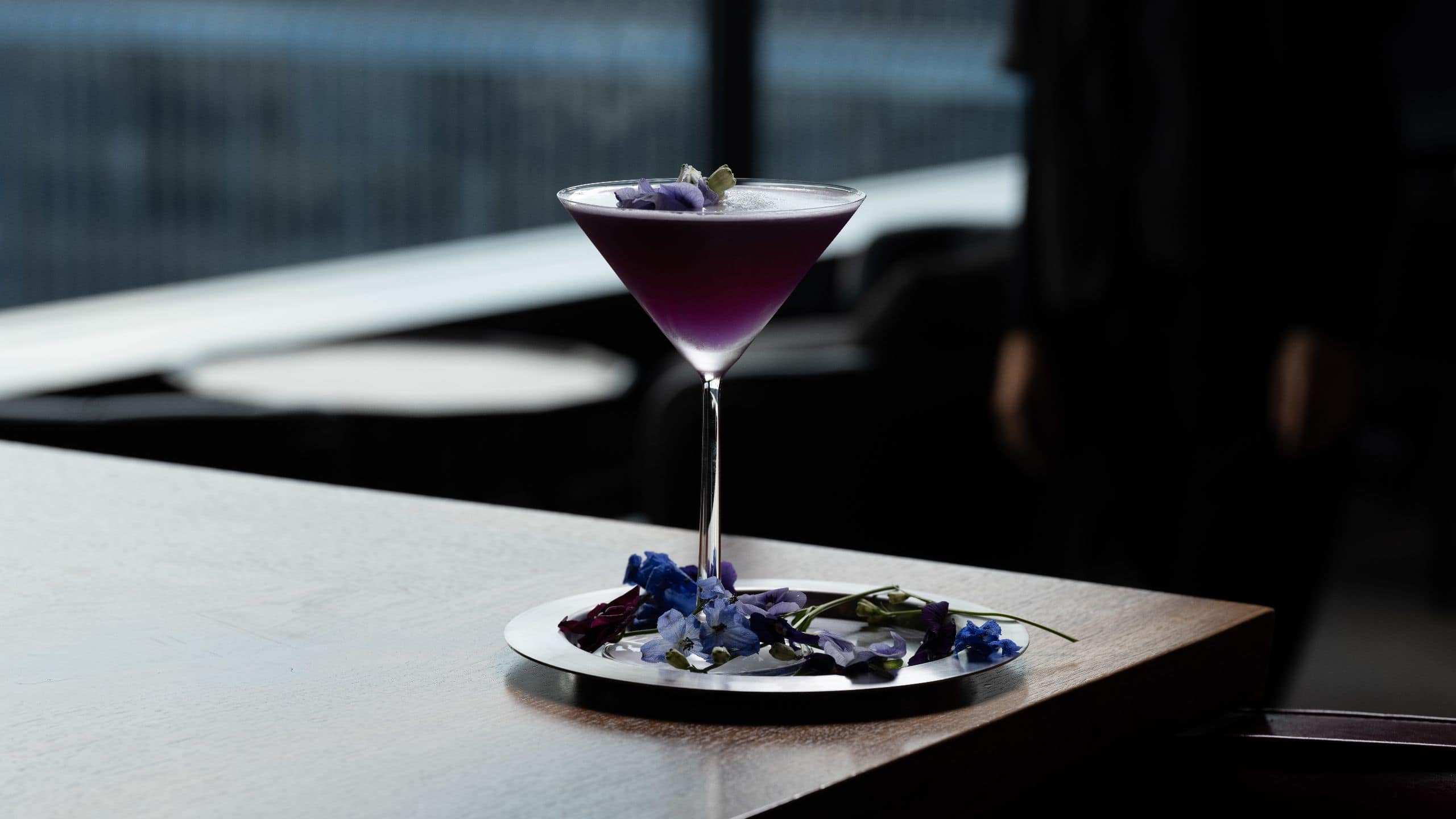 Hyatt Centric Kanazawa Roofterrace Bar Purple Cocktail Drink
