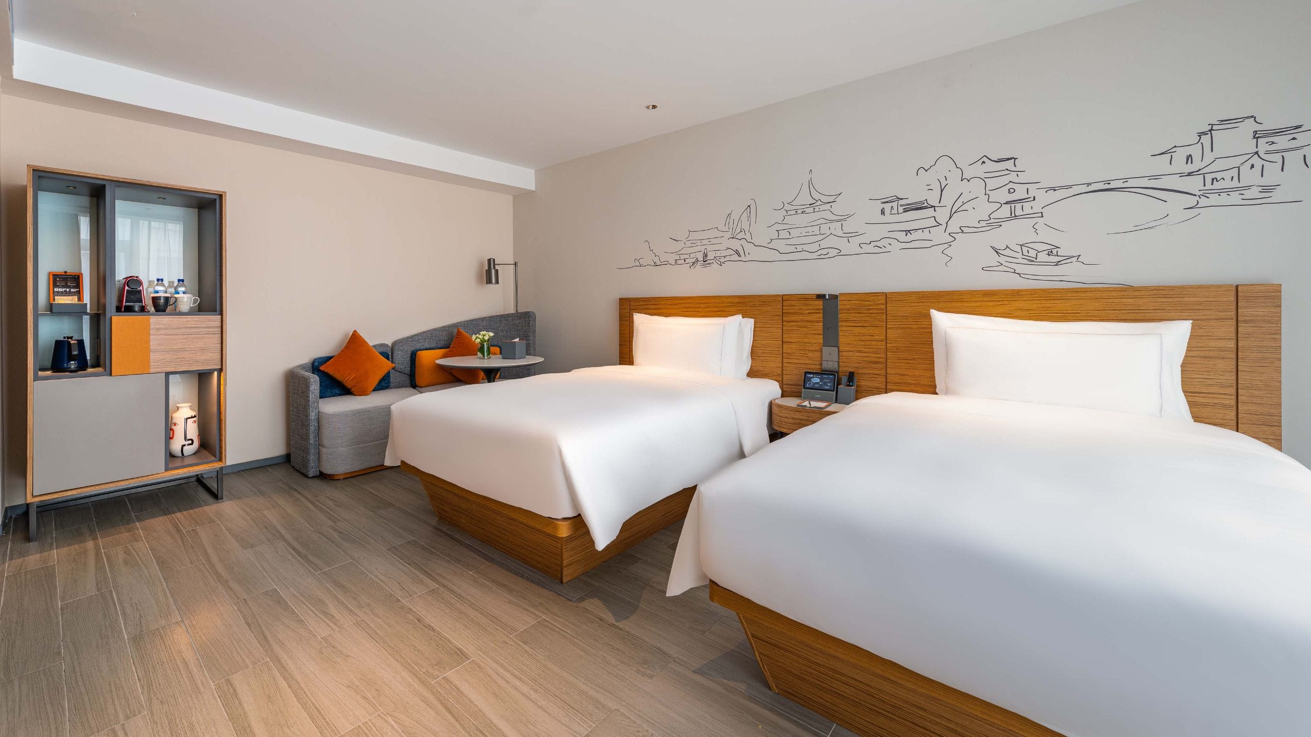 3 of 3 UrCove Nanjing Downtown Excutive Twin Sofa