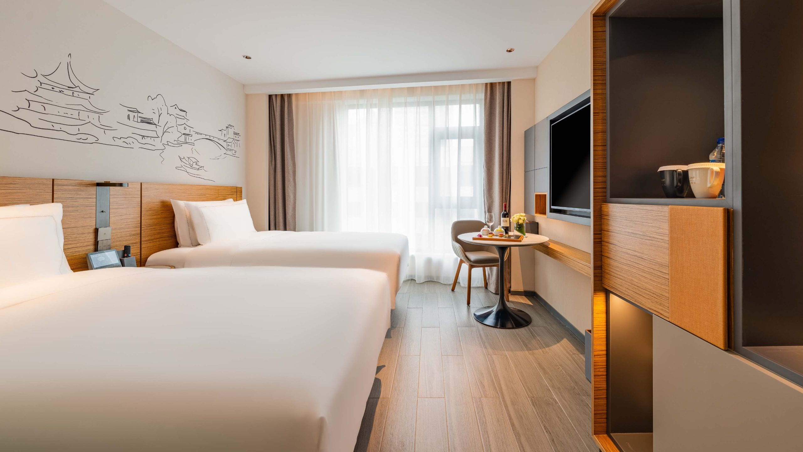 UrCove Nanjing Downtown Superior Twin Beds