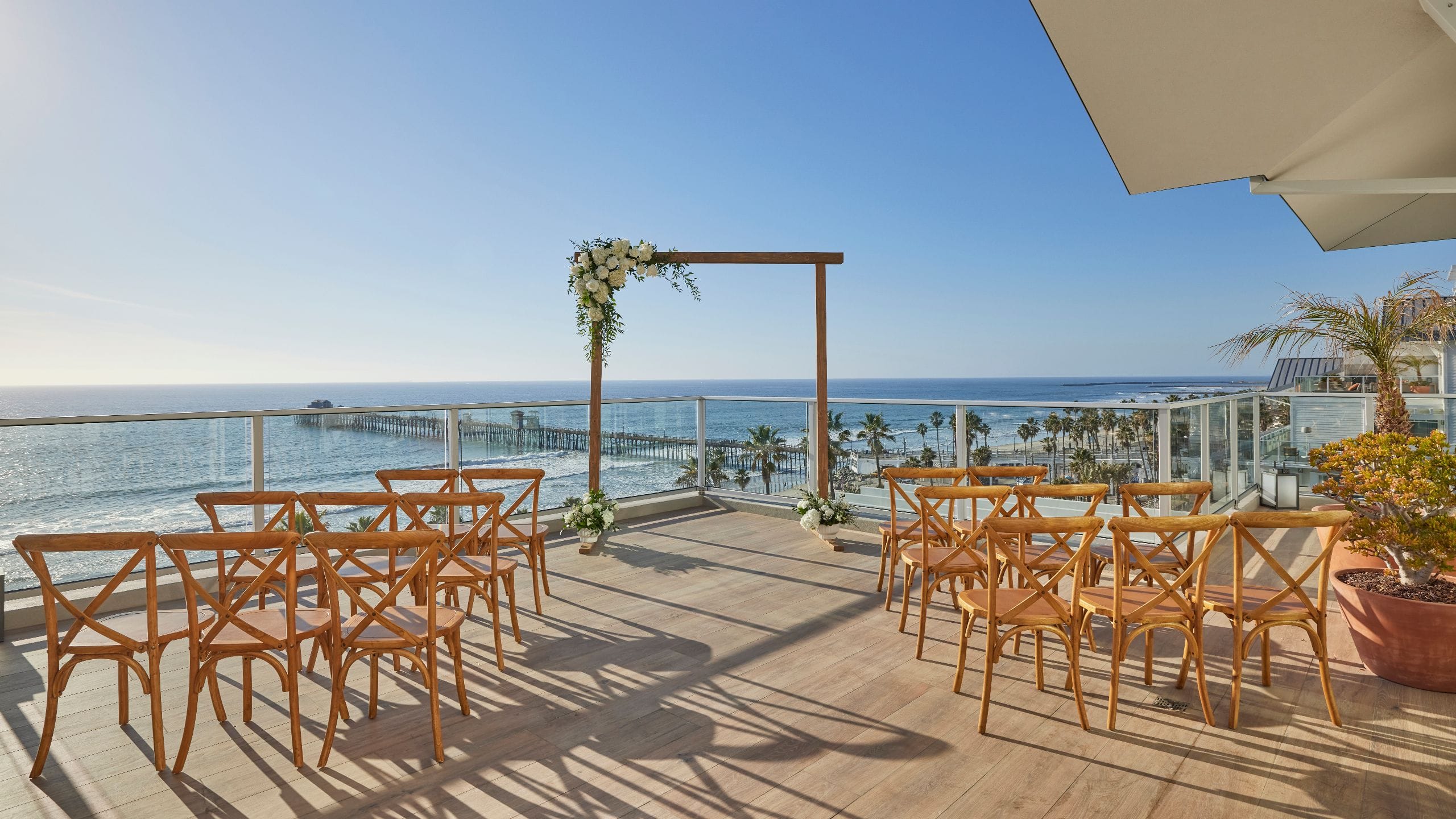 The Seabird Resort Grand Estate Suite Wedding Venue Brown Chairs