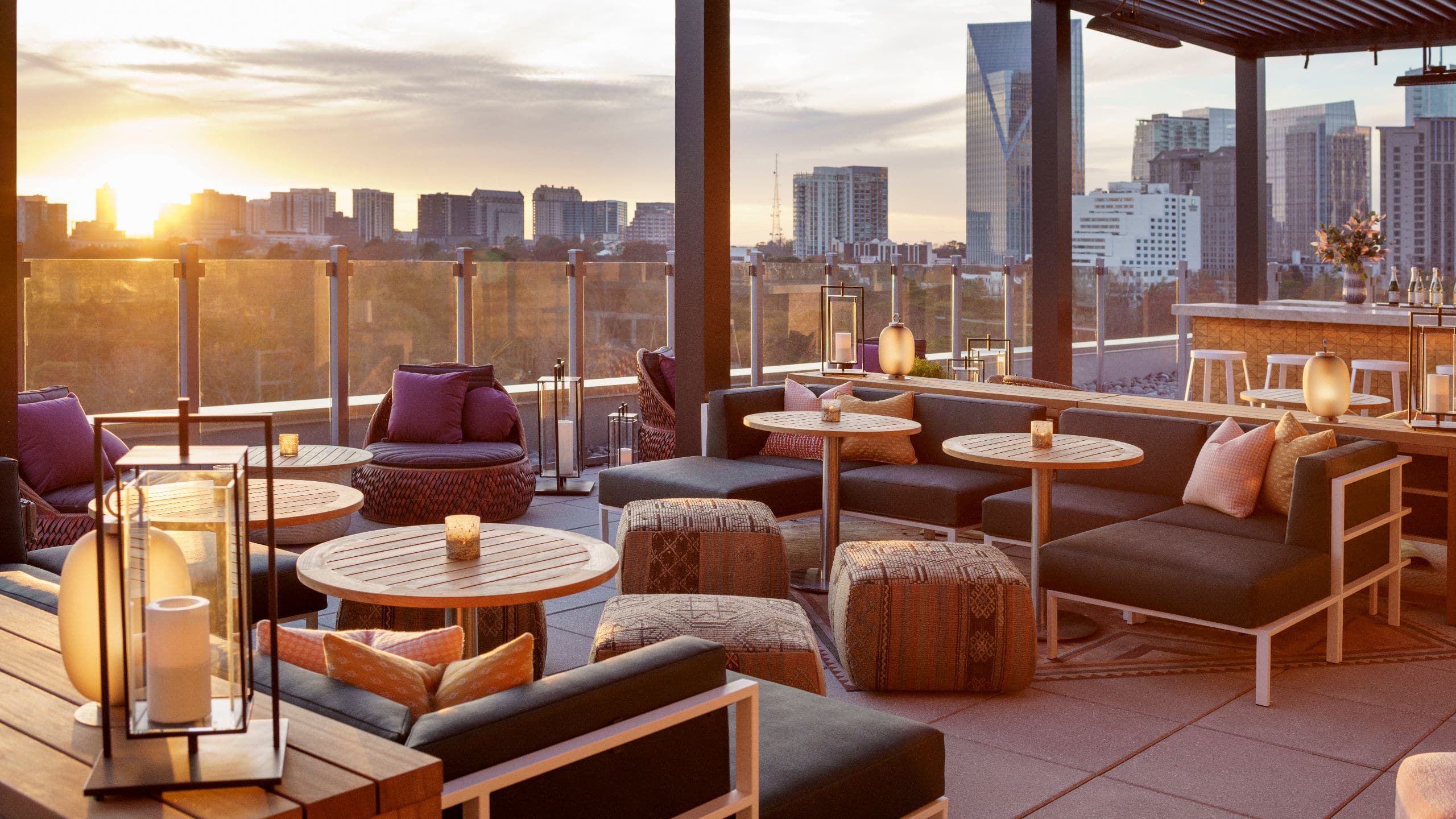 Hyatt Centric Buckhead Atlanta Spaceman Large Terrace Sunset City View