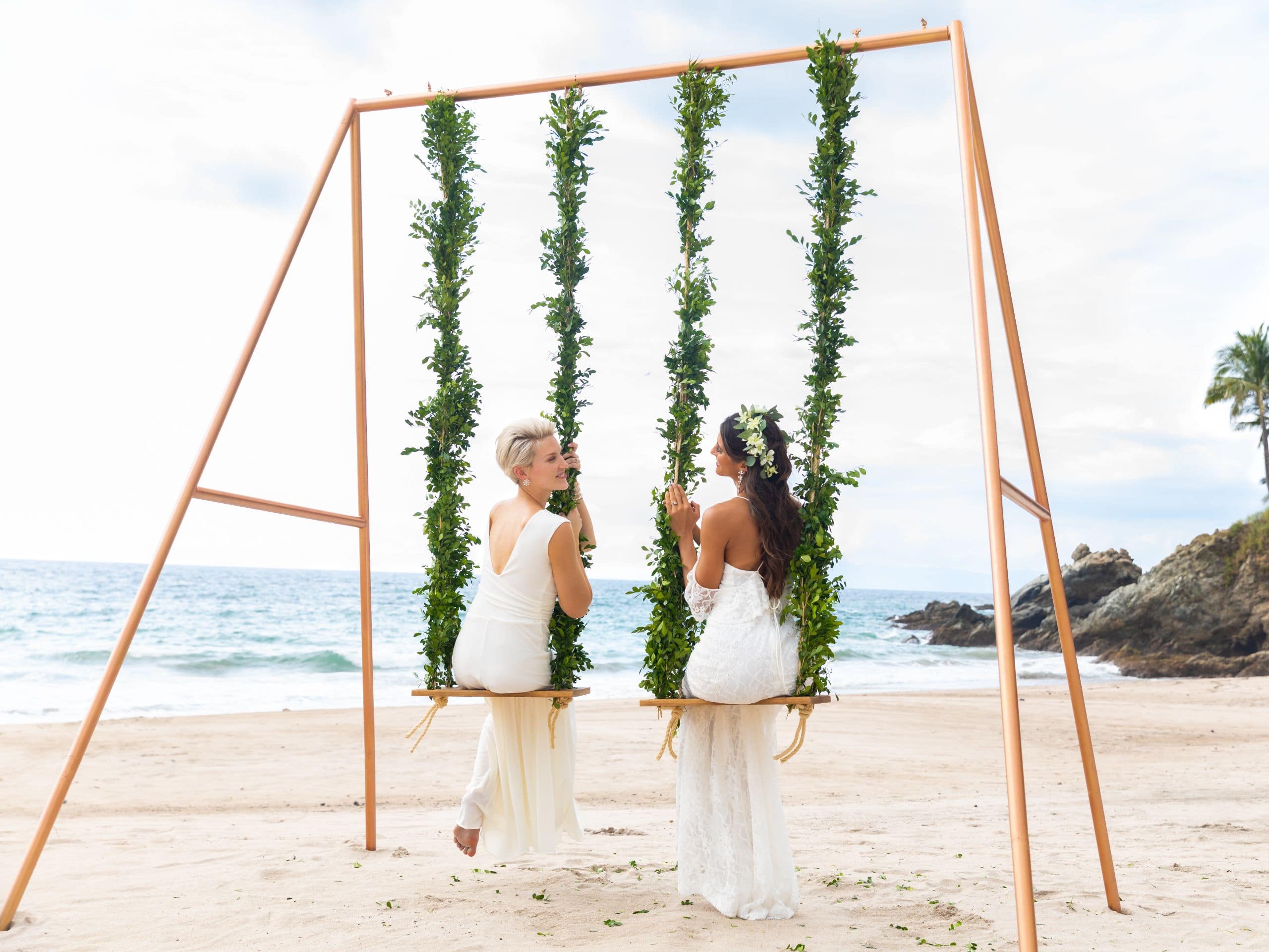 Hyatt Ziva Puerto Vallarta Lgbtq Weddings Beach Swing
