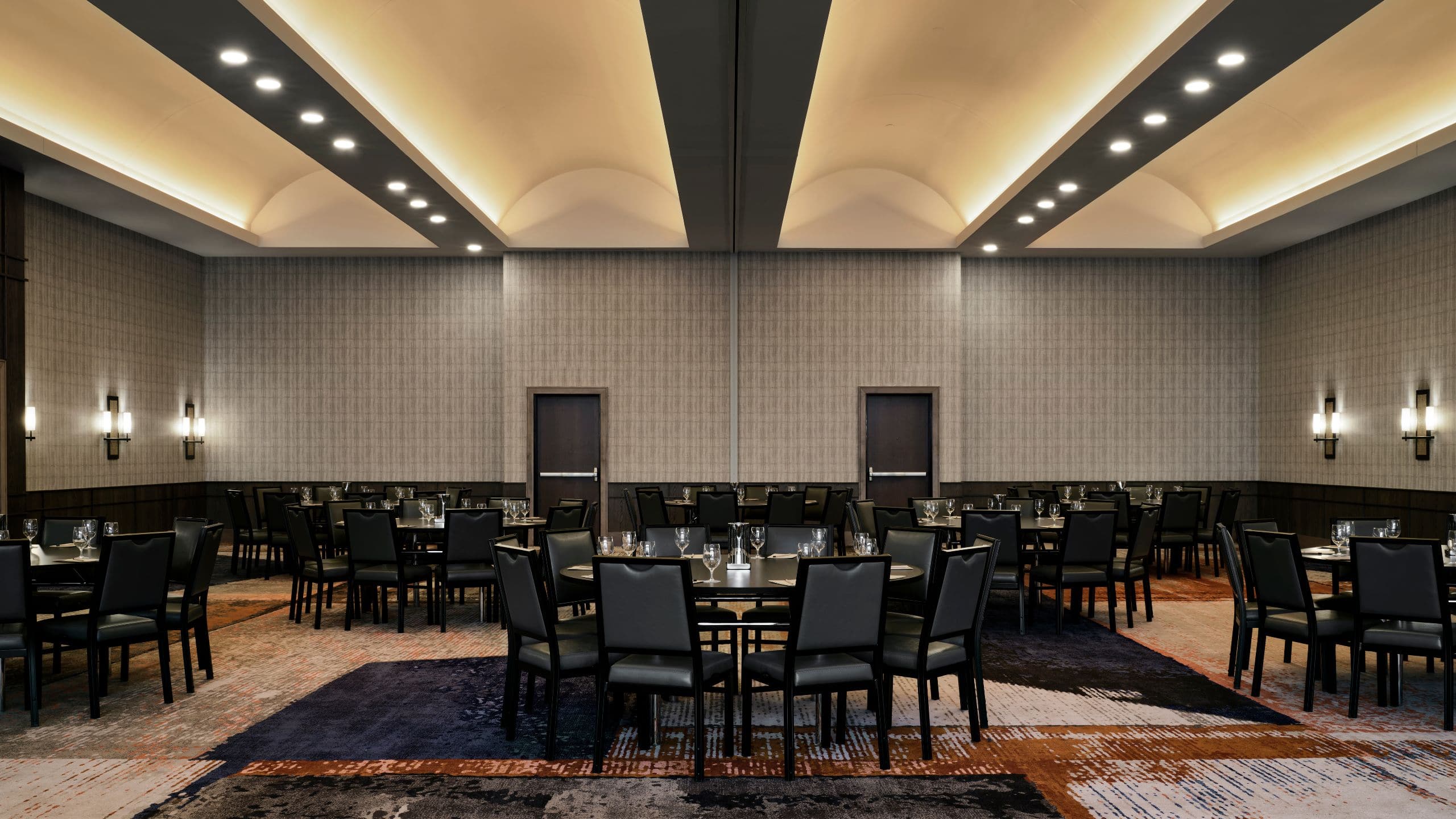 Thompson Buckhead Ballroom Meeting Rounds Setup