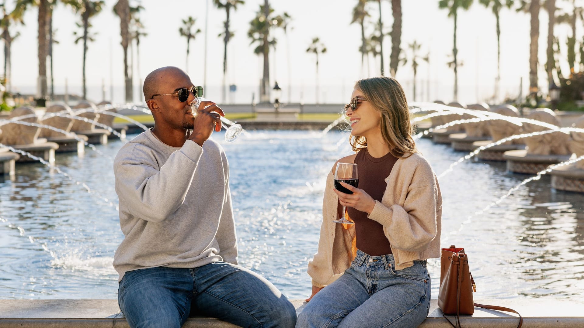 Hyatt Regency Huntington Beach Resort and Spa Fountain Couple