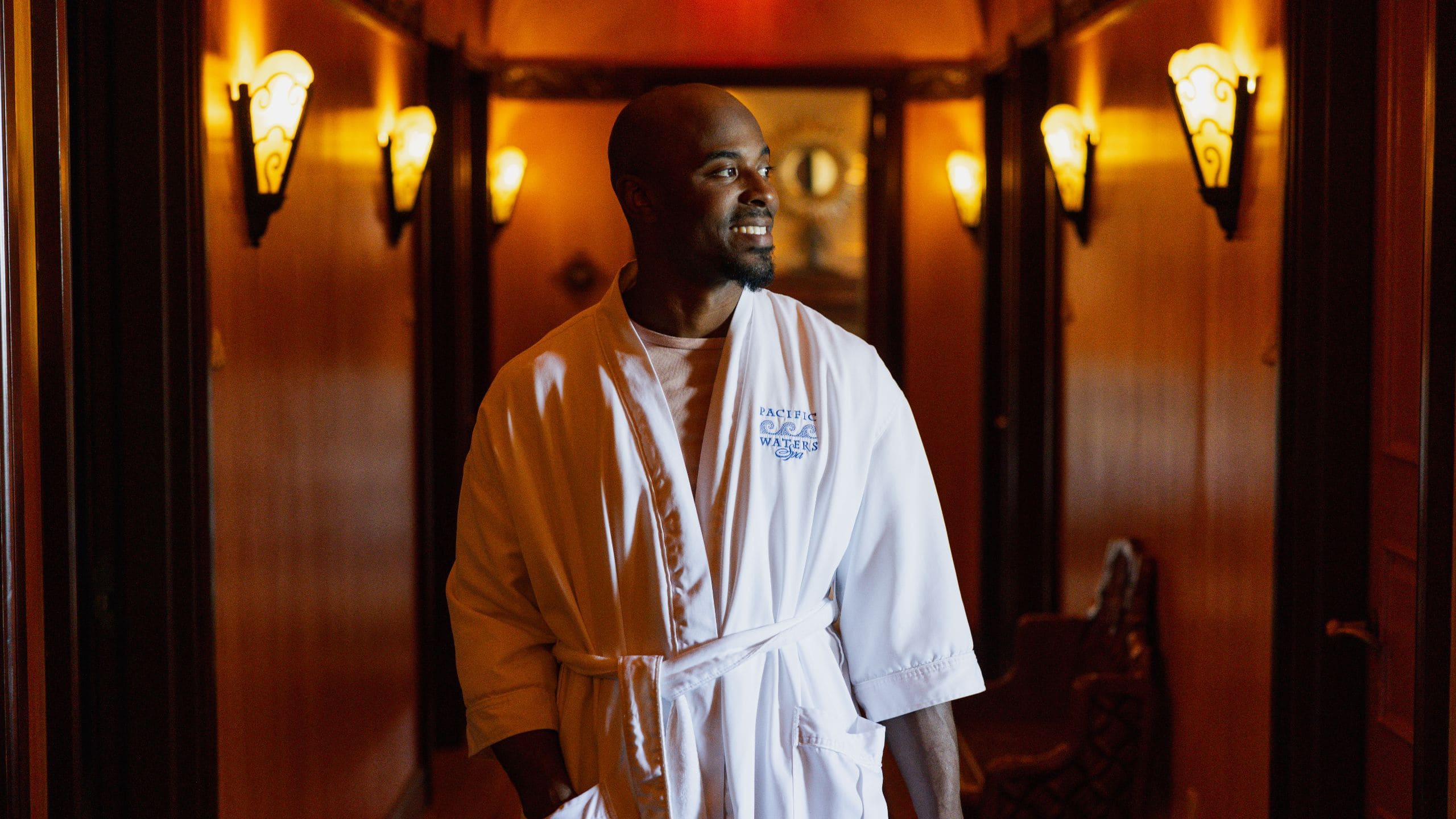 Hyatt Regency Huntington Beach Resort and Spa Male In Spa Robe