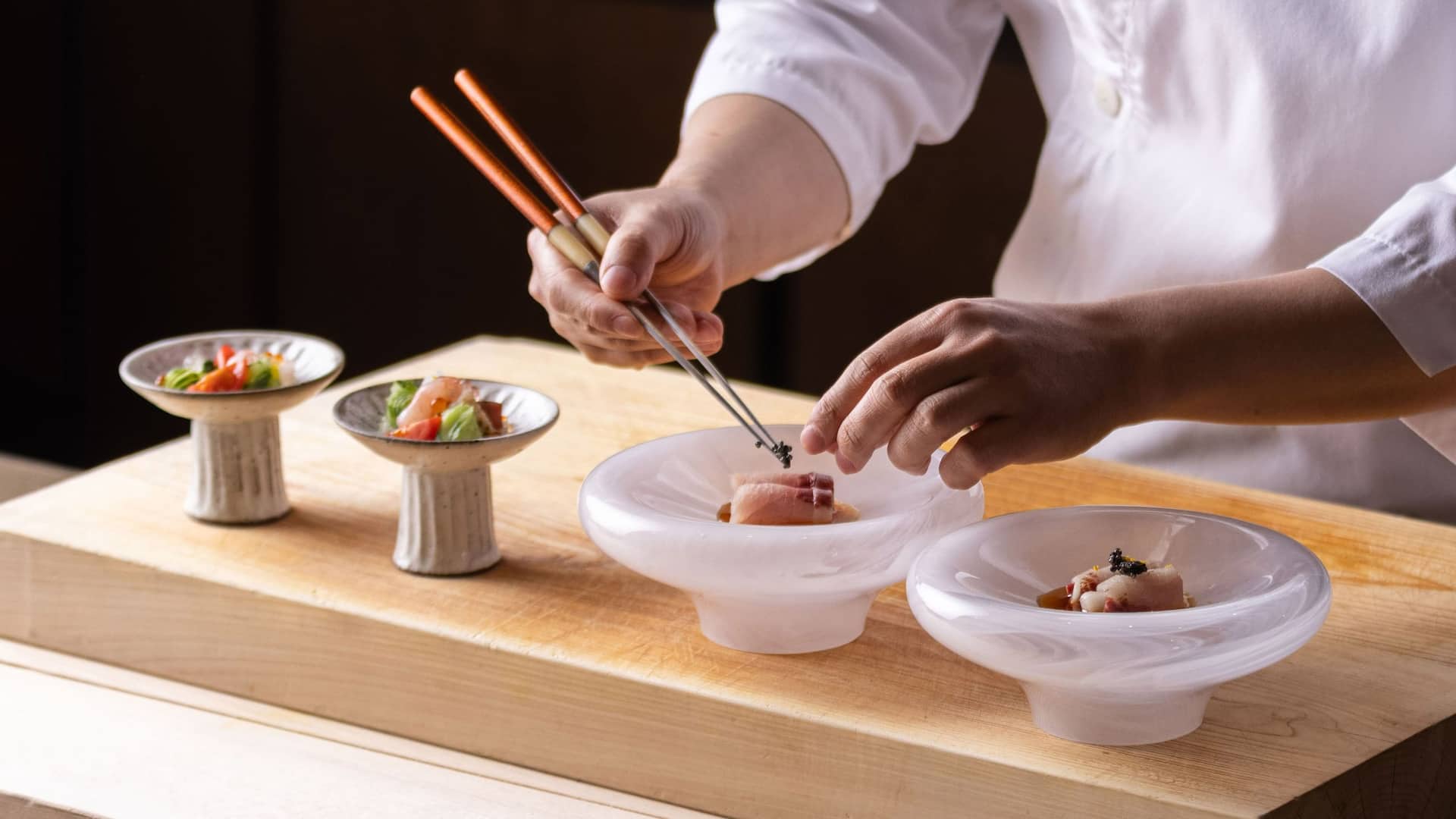 Grand Hyatt Seoul Kauri Chef Garnish Dish