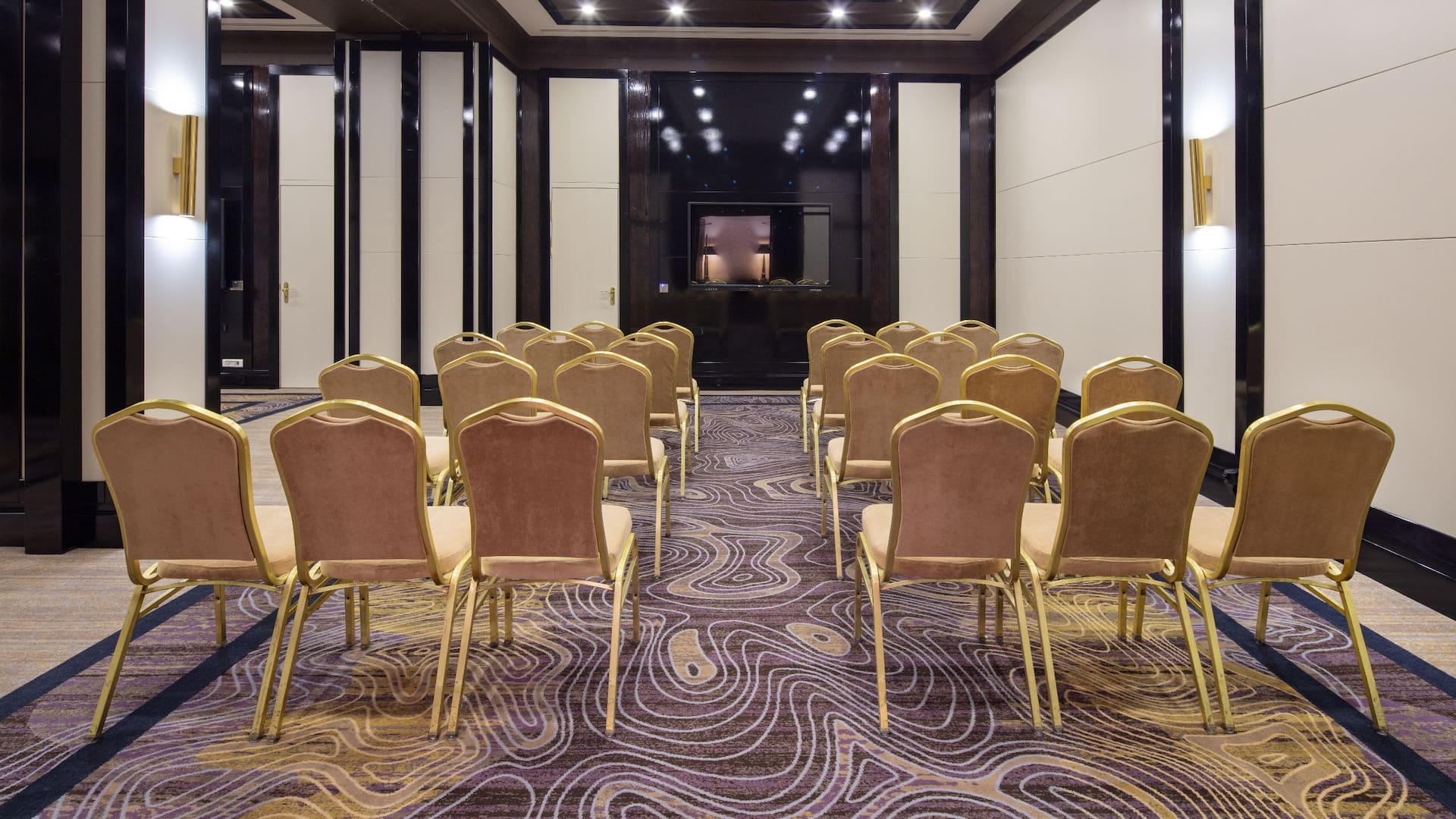 Hotel Meeting Room with a TV