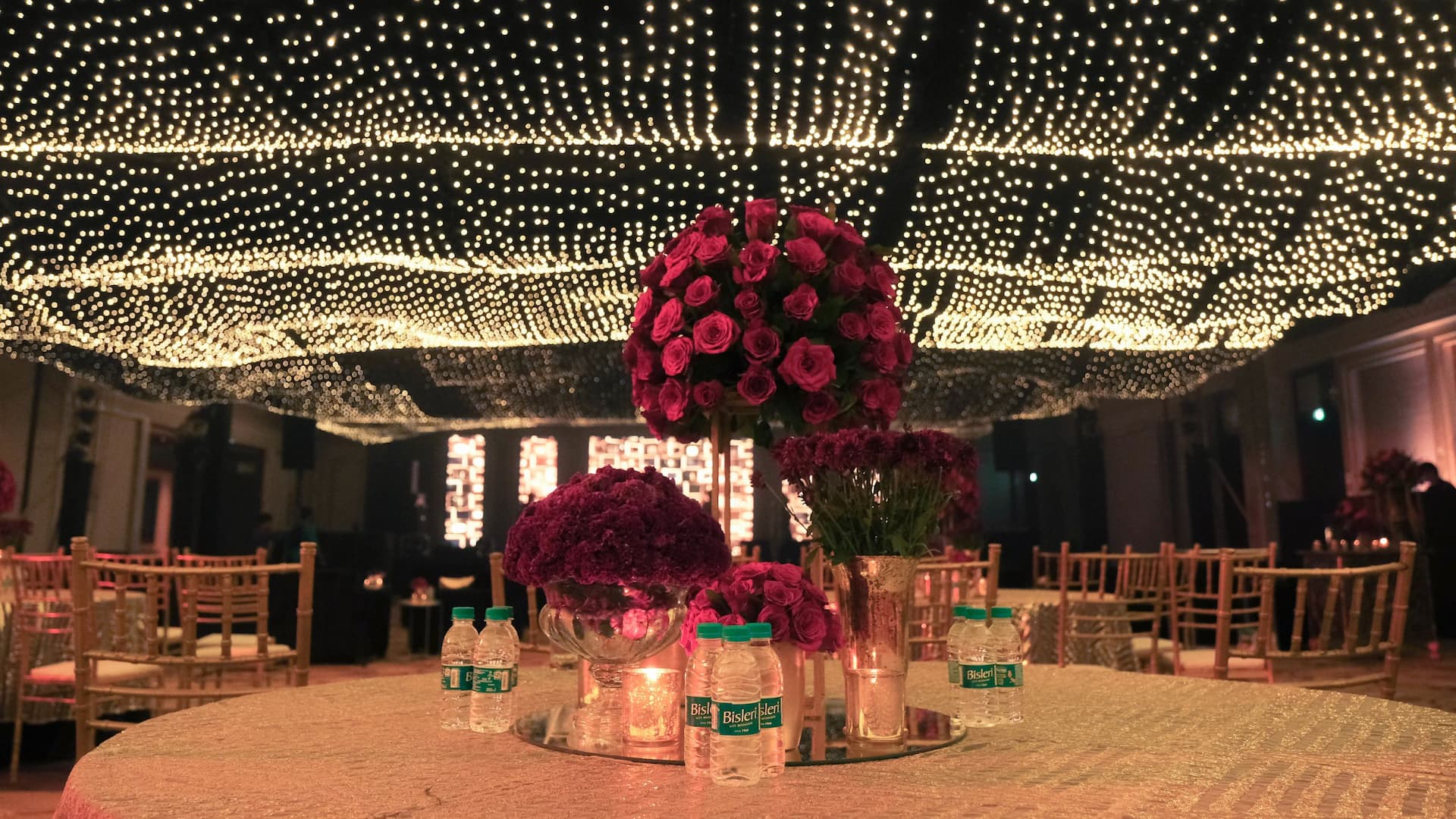 Grand Hyatt Goa Interior Wedding Decoration Lights