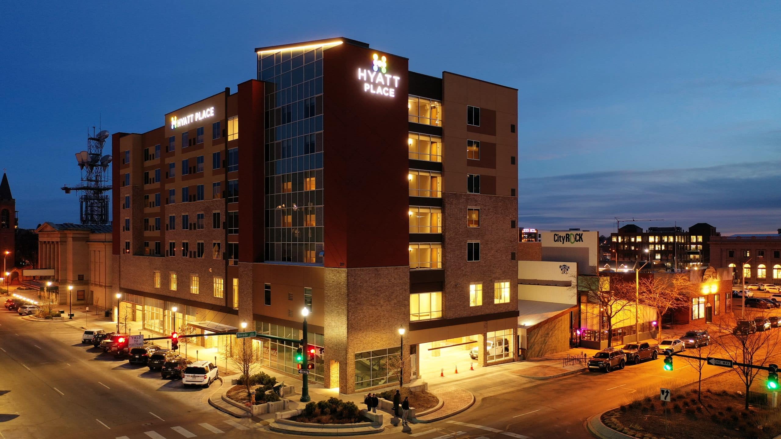 Photos Reviews Hyatt Place Colorado Springs Downtown   DENZP P0013 Exterior Evening.16x9 