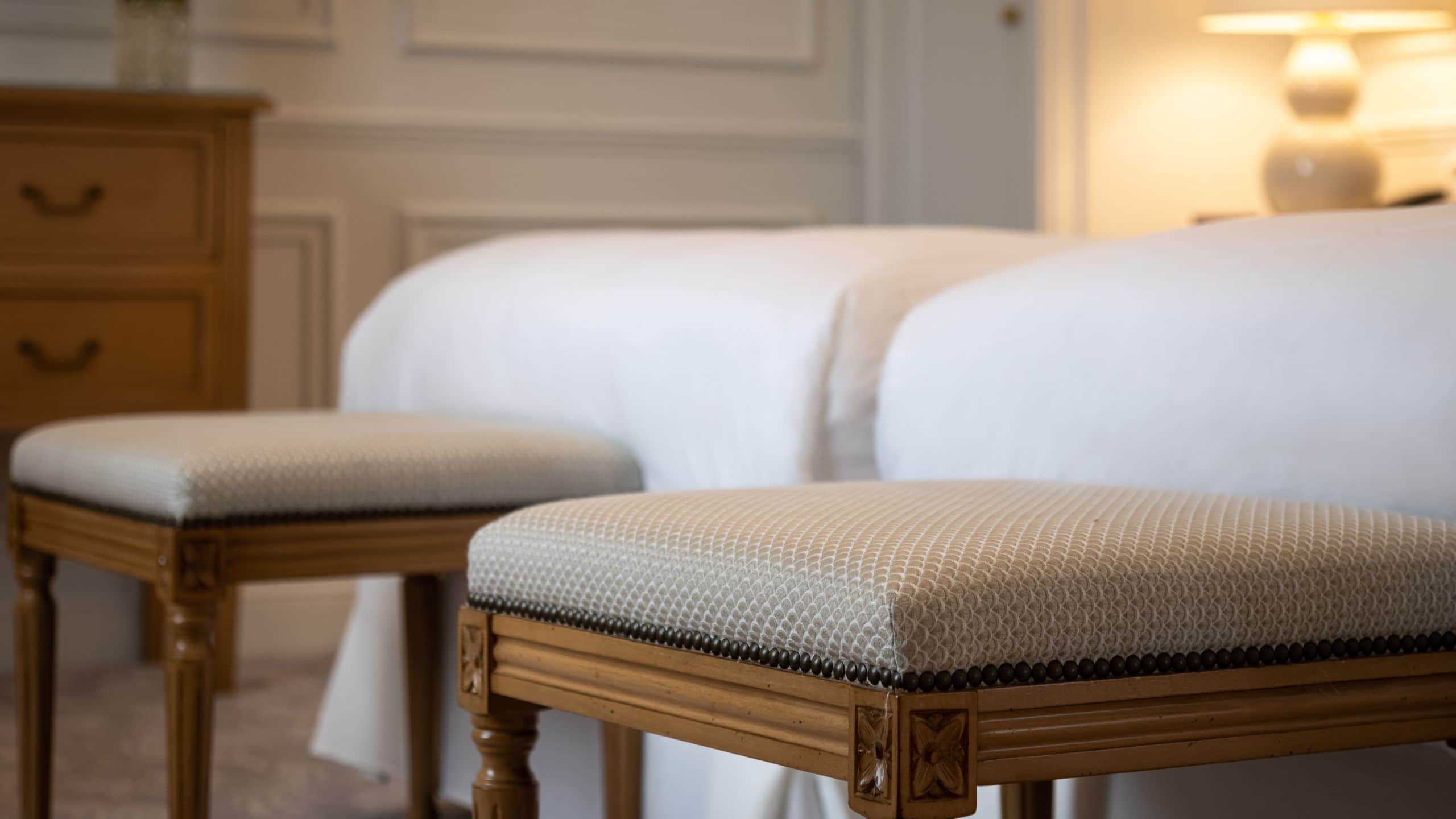 6/6 Hôtel du Palais Biarritz Two Twin Bed Detail