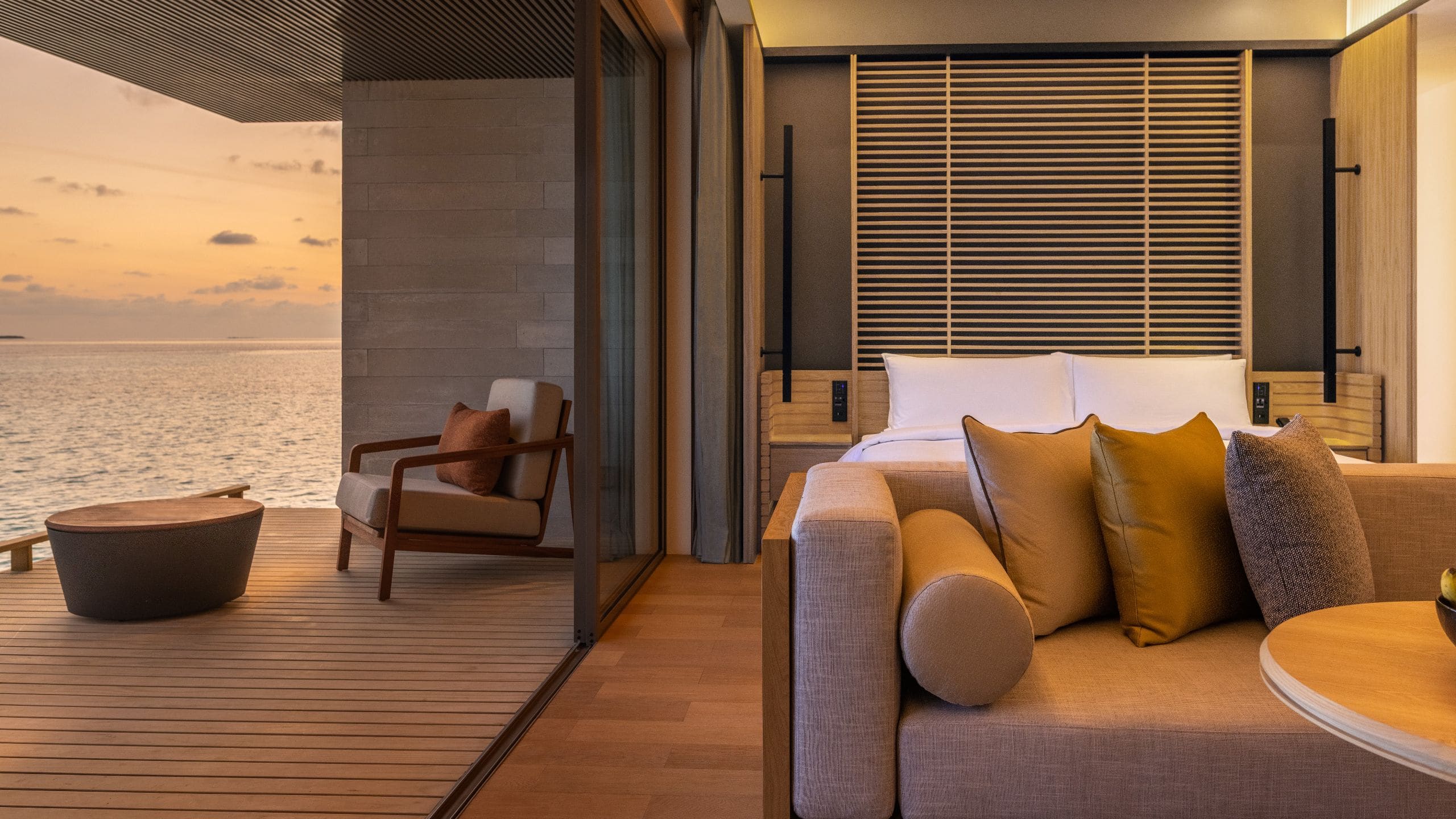 Alila Kothaifaru Maldives Water Villa Sunset View