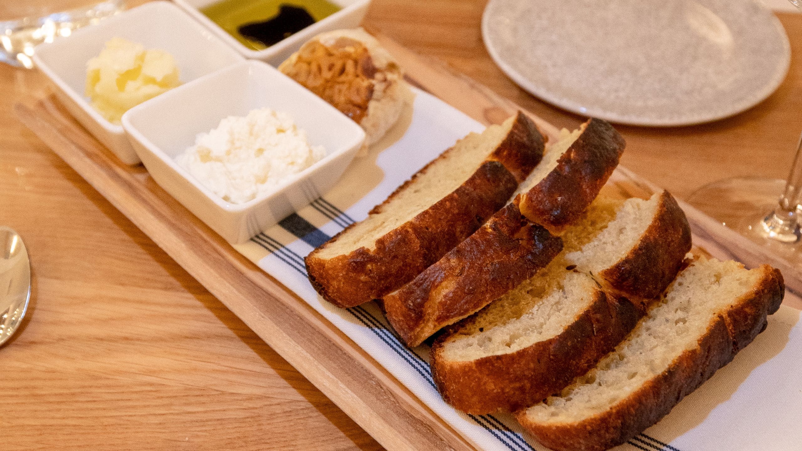 Hyatt Regency Monterey Hotel and Spa on Del Monte Golf Course Sea Root Bread Presentation