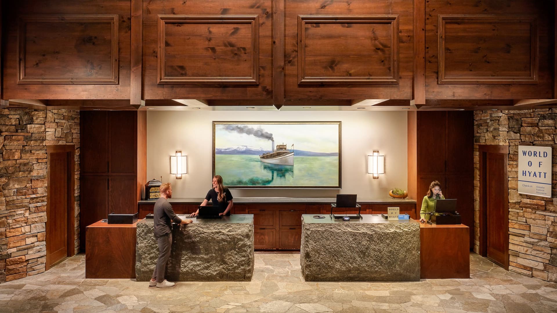 Hyatt Regency Lake Tahoe Resort, Spa and Casino Front Desk Lobby Check-in