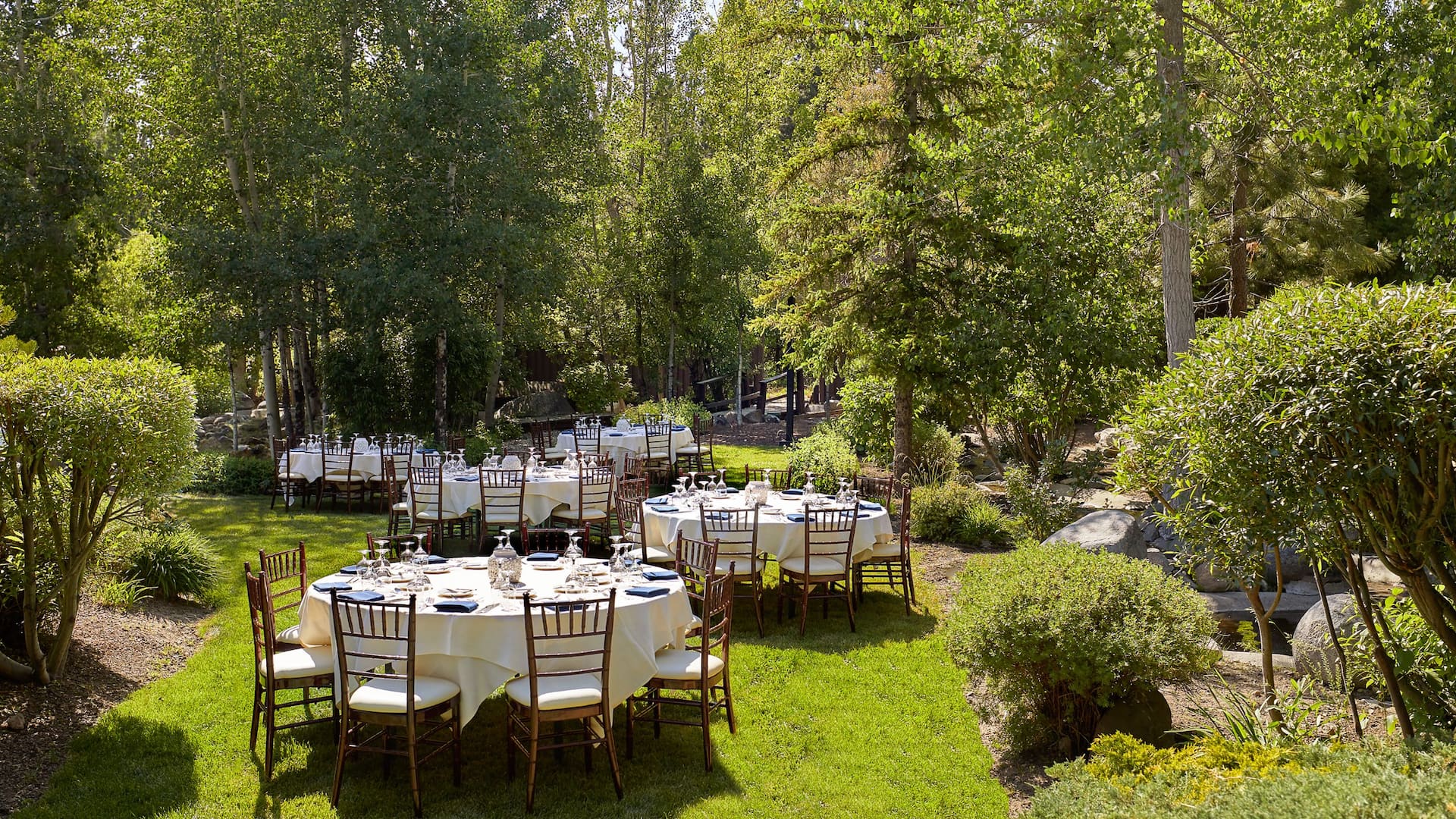 5 of 5 Hyatt Regency Lake Tahoe Resort, Spa and Casino Water Garden Tables