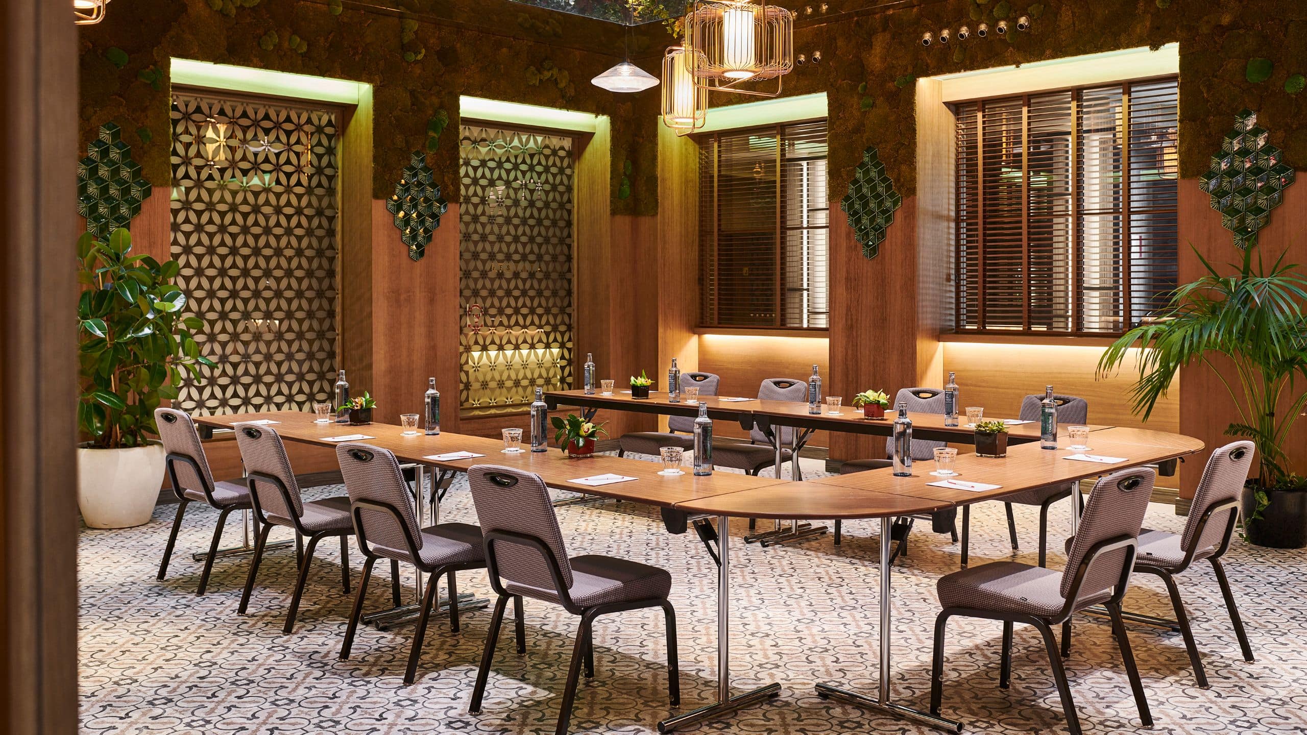 Hyatt Centric Gran Via Madrid Meeting Patio U-shape Setup