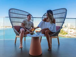 Hyatt Centric Jumeirah Dubai Lifestyle Room Balcony Couple