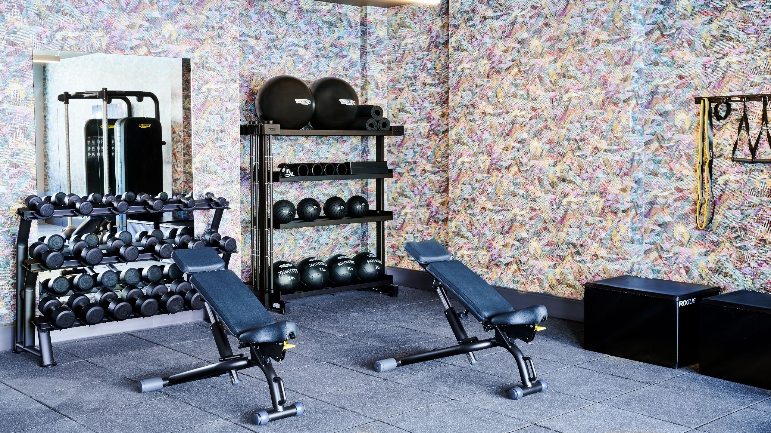 Hyatt Centric Downtown Denver Fitness Center Weight Bench