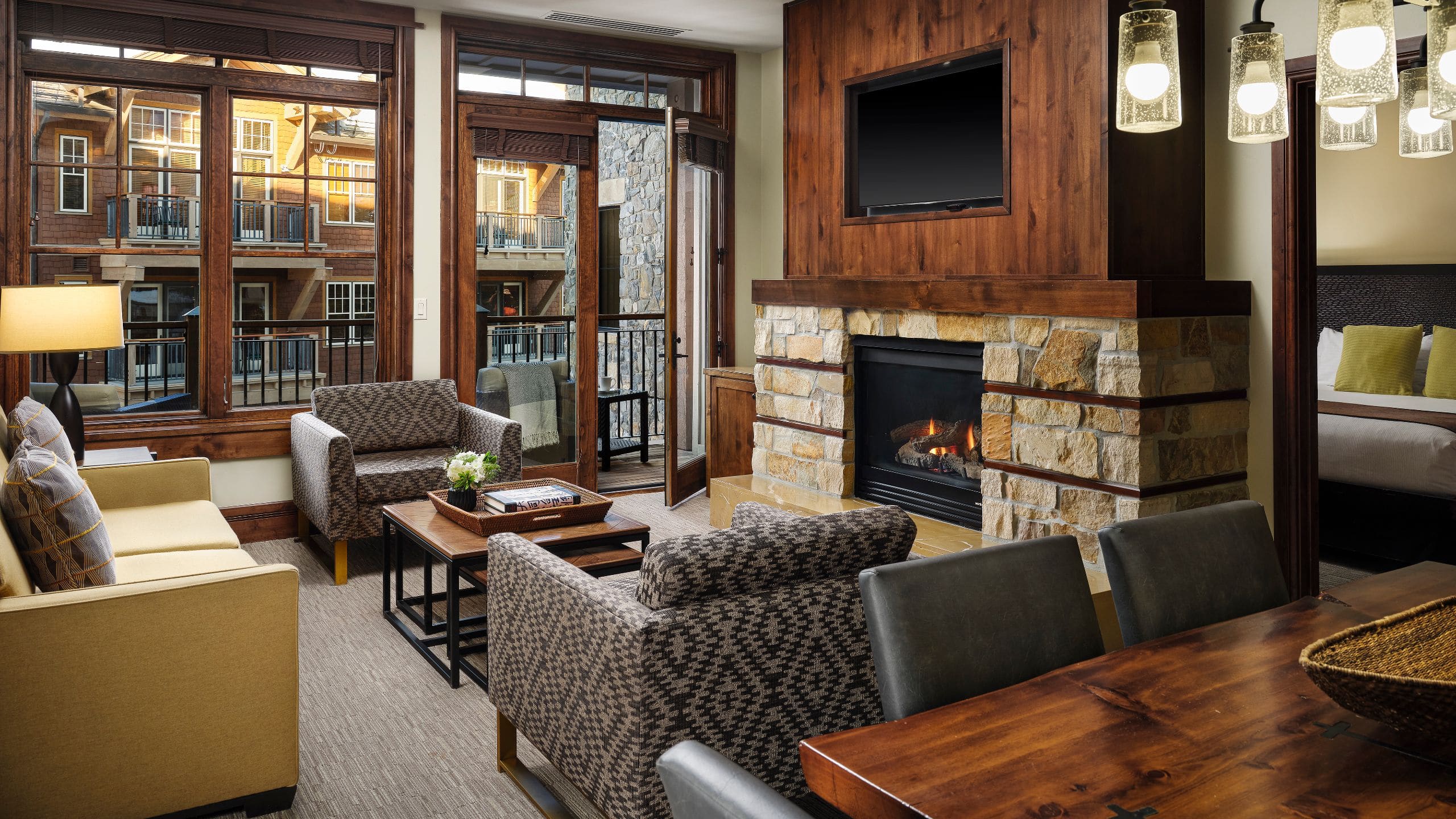 2 of 5 One Village Place Two Bedroom Villa Living Room