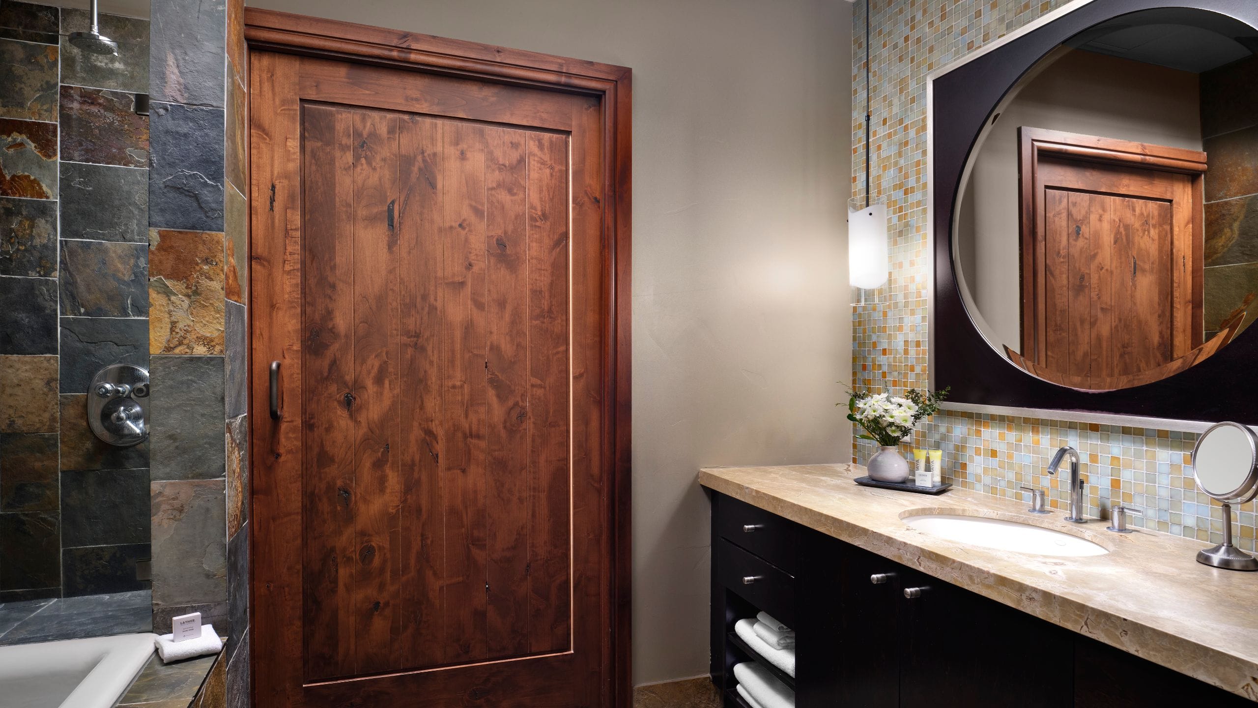 2 of 7 One Village Place One Bedroom Villa Master Bathroom