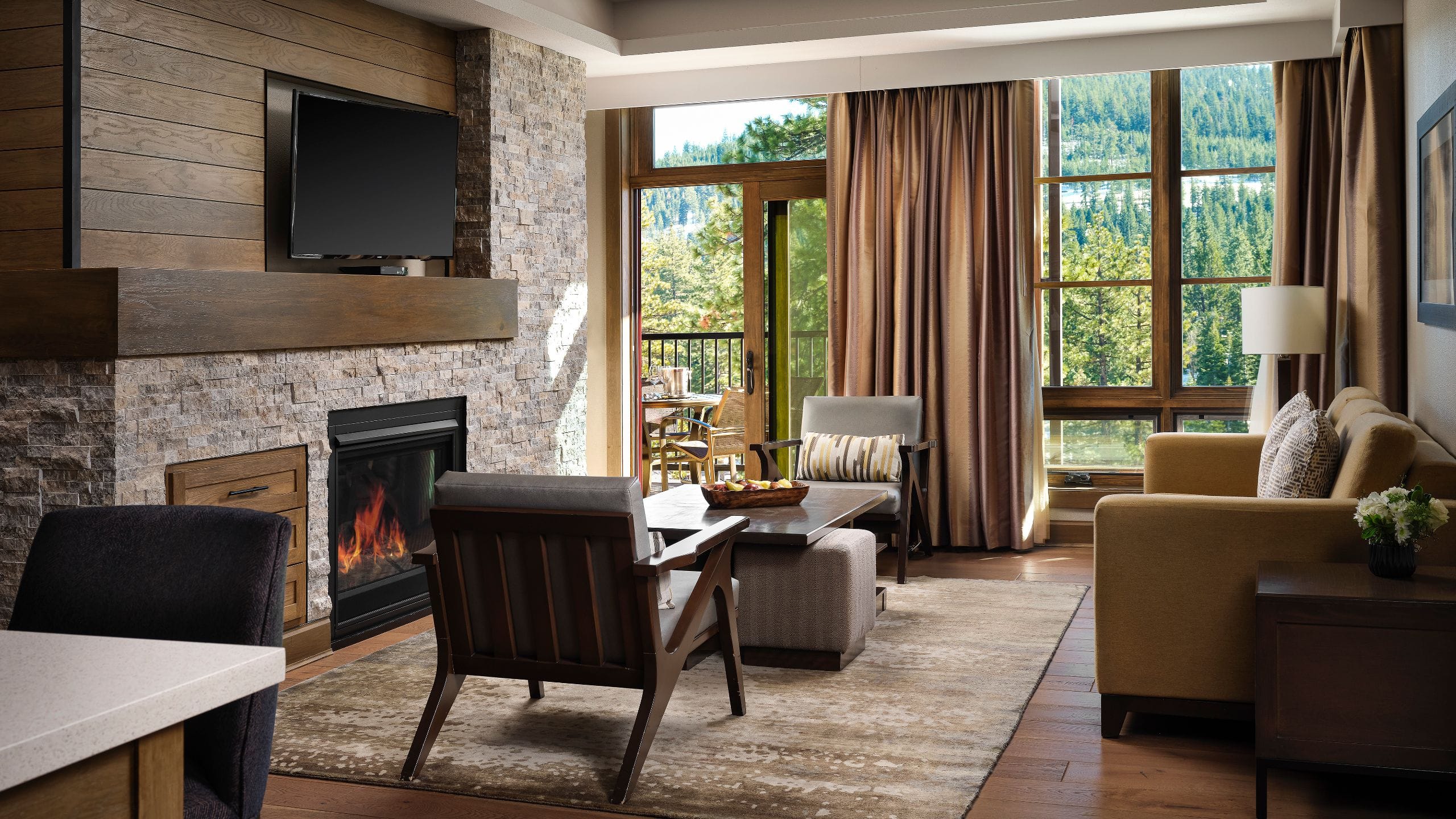 2 of 2 Northstar Lodge Two Bedroom Residence Den Living Room