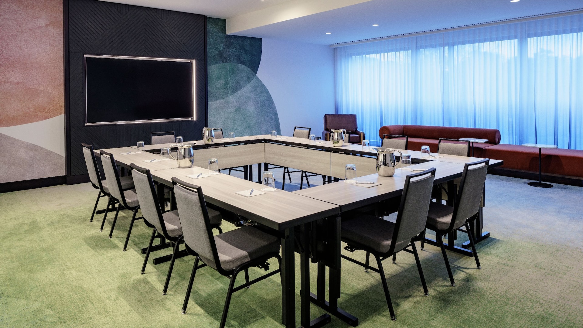 1 of 2 Hyatt Centric Buckhead Atlanta Stoneware Meeting Room