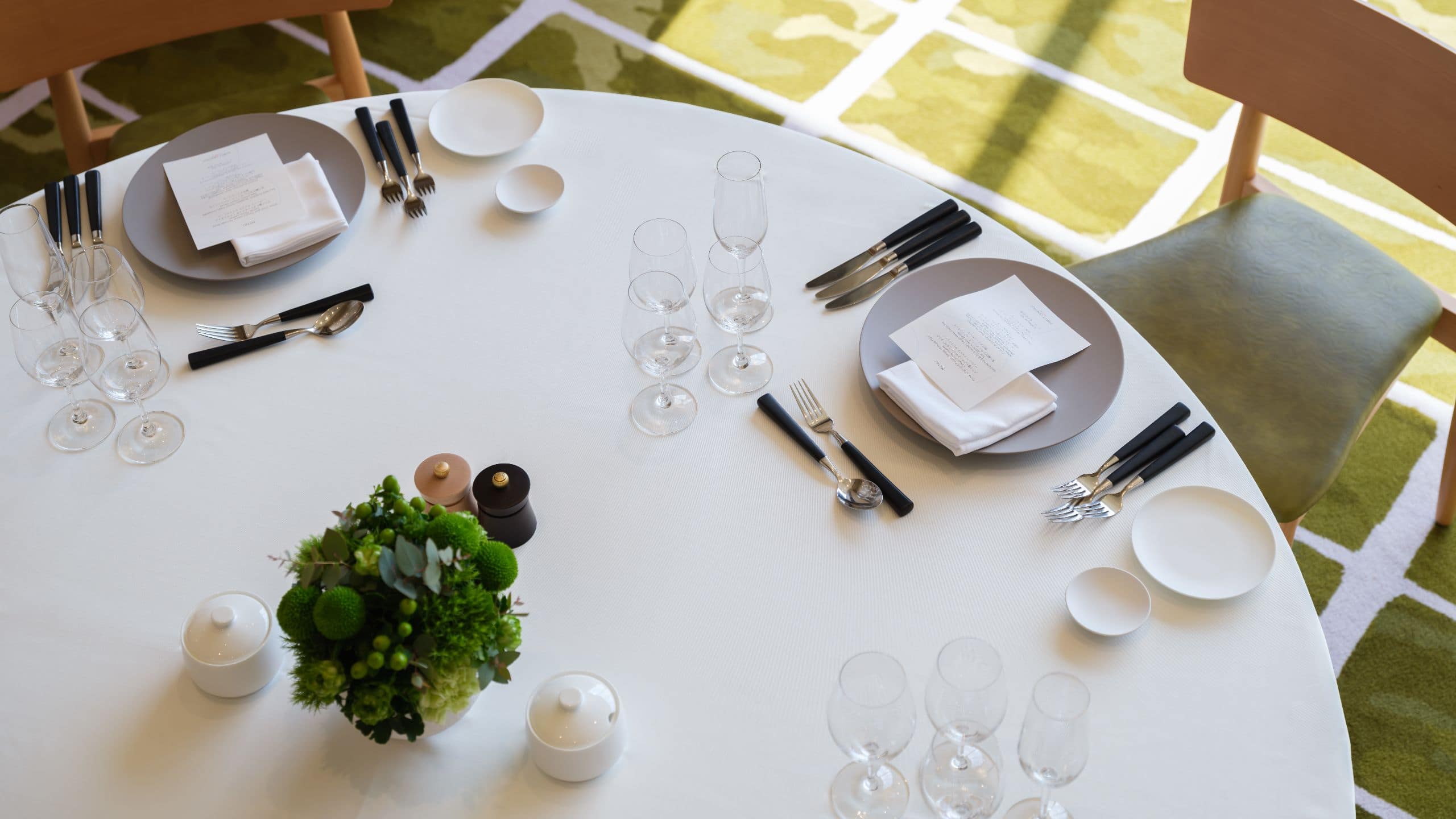 Hyatt Centric Kanazawa Event Space Duo Table Setting