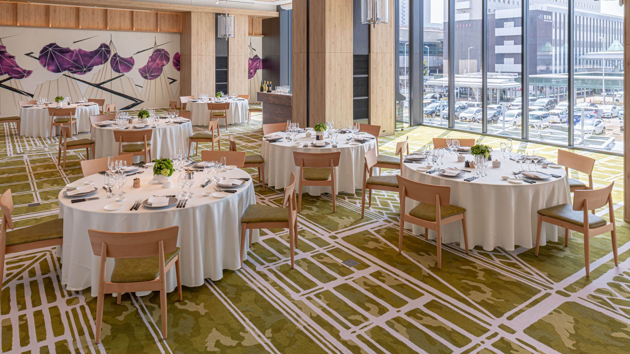 Hyatt Centric Kanazawa Event Space Table Angle View