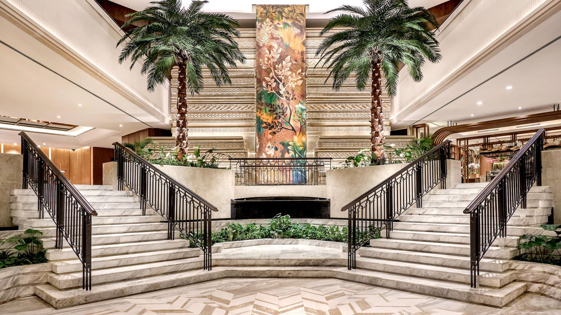 Grand Hyatt Jakarta Lobby Mid Level Staircase Up