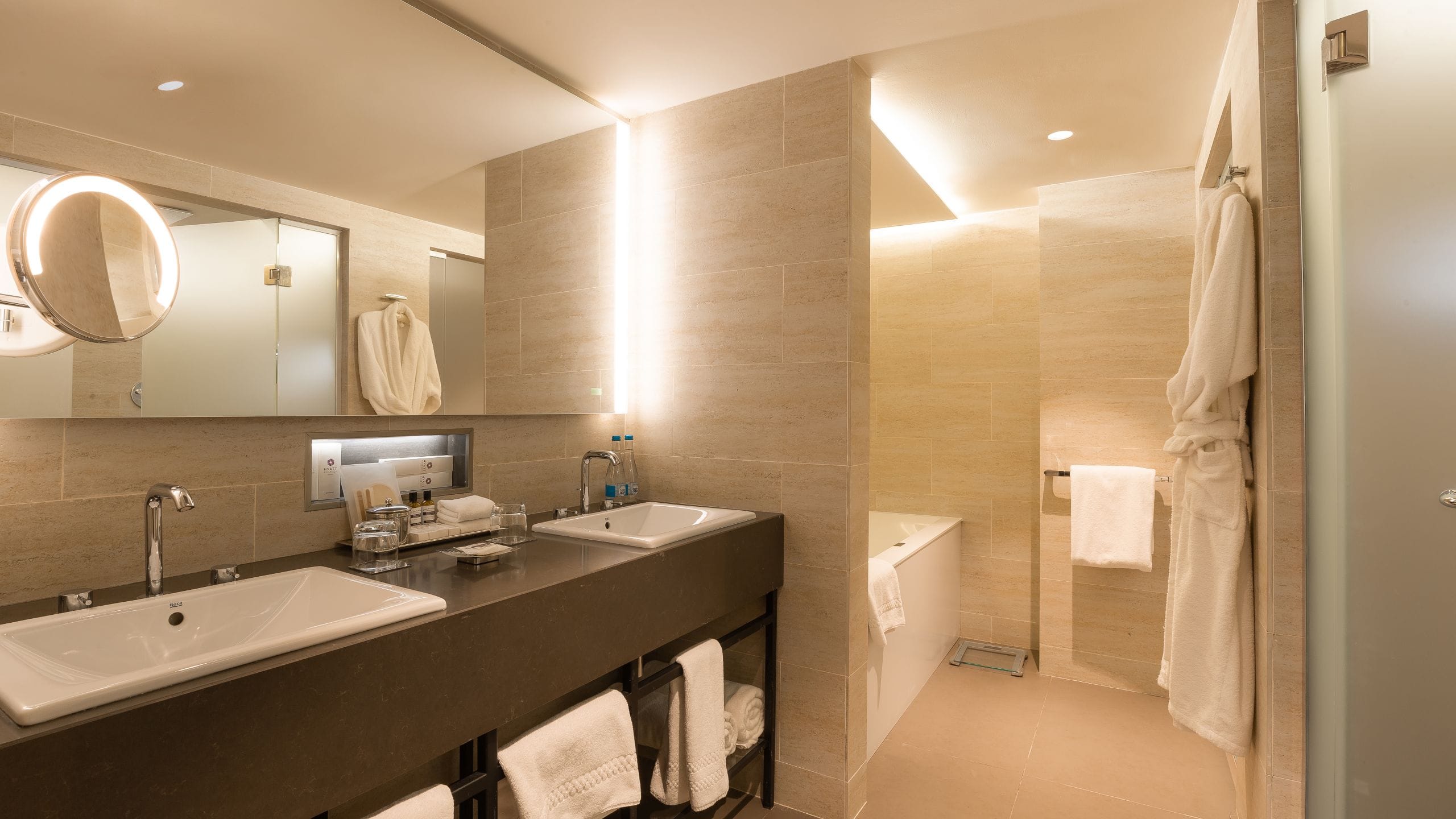 Hyatt Regency Bishkek Presidential Suite Bathroom Double Vanity