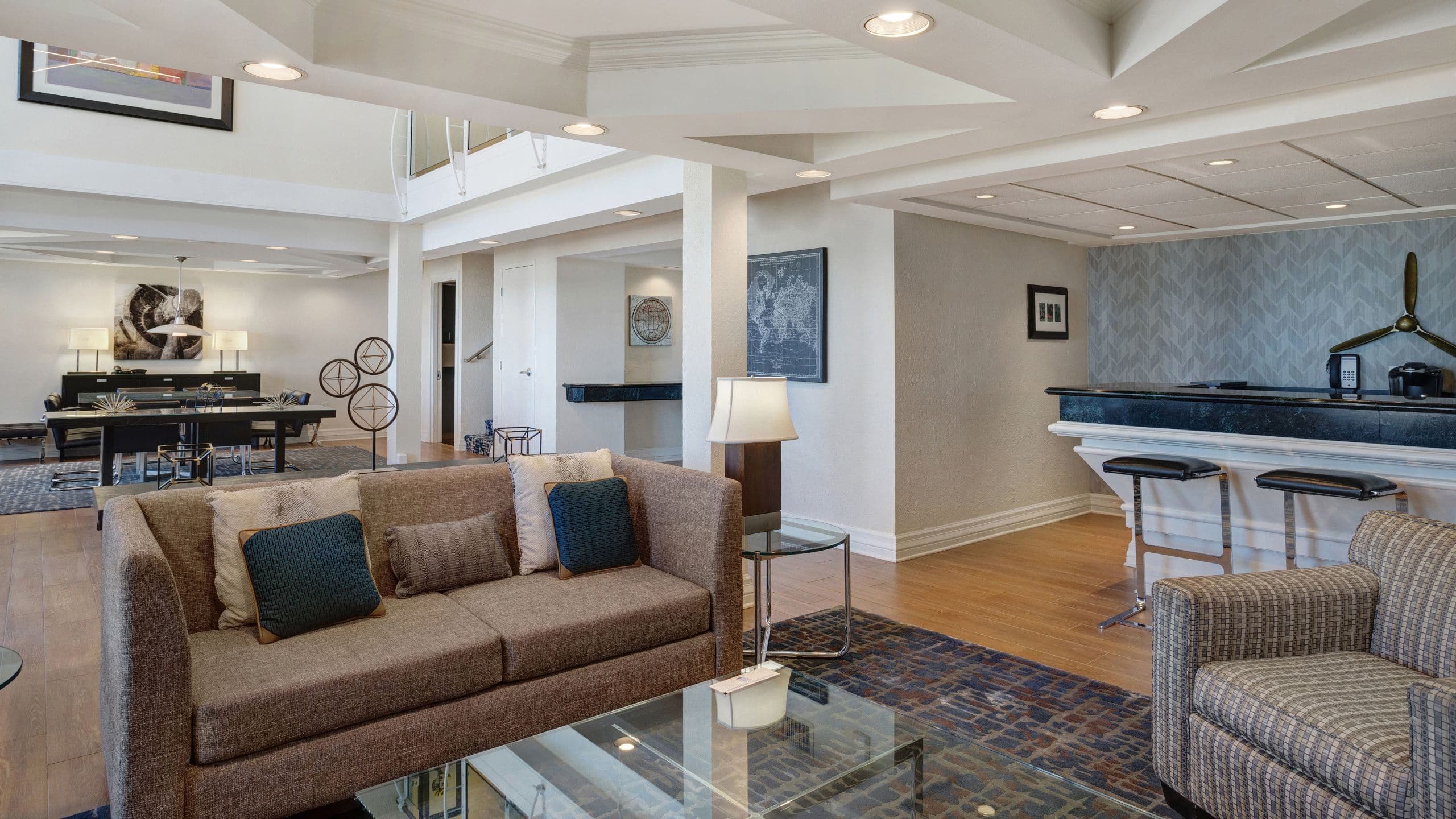 Hyatt Regency DFW International Airport Presidential Living Room Couch
