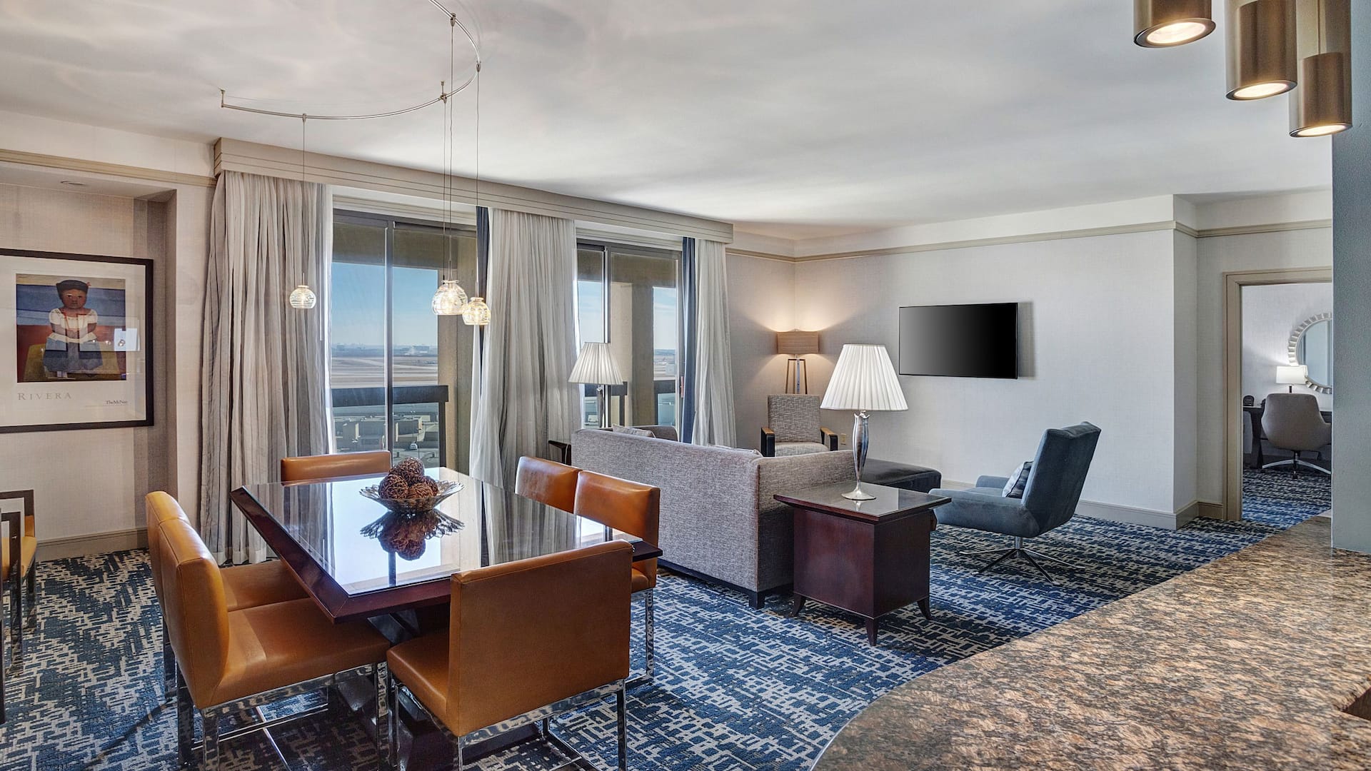 Hyatt Regency DFW International Airport Vip Suite Livingroom Couch
