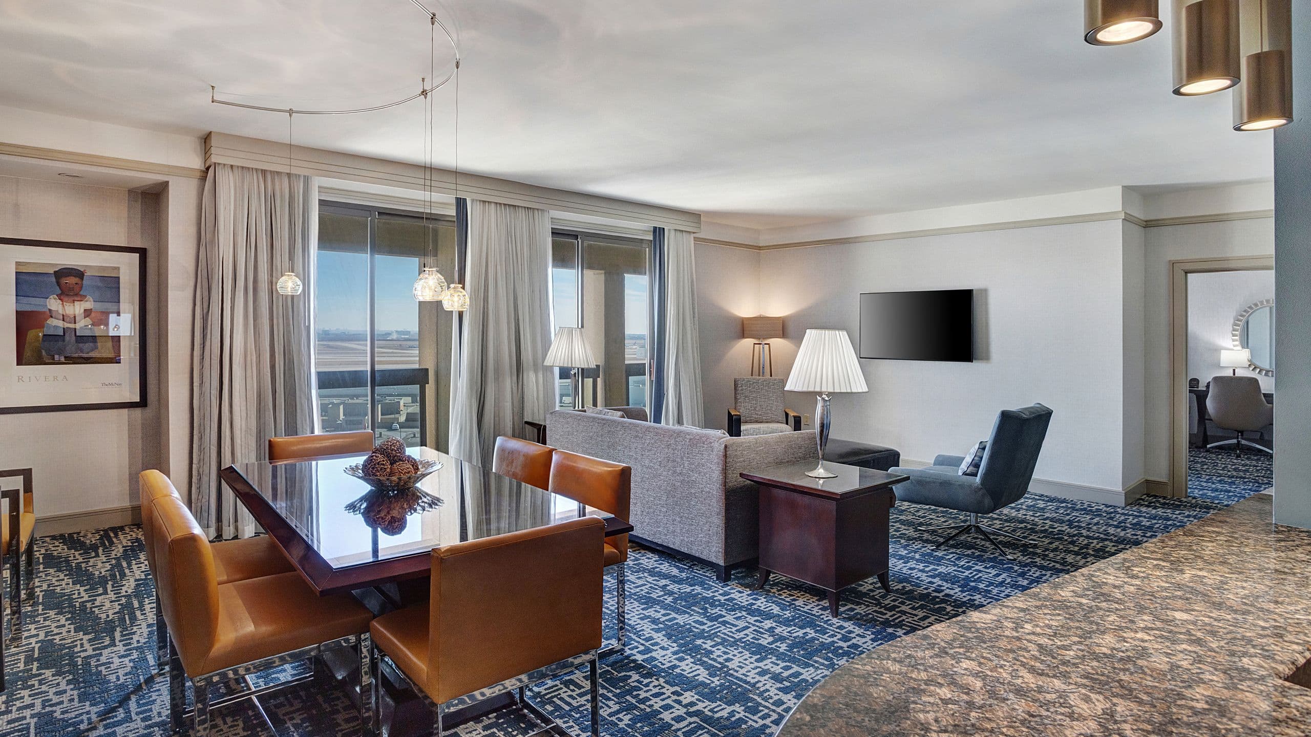 Hyatt Regency DFW International Airport Vip Suite Livingroom Couch