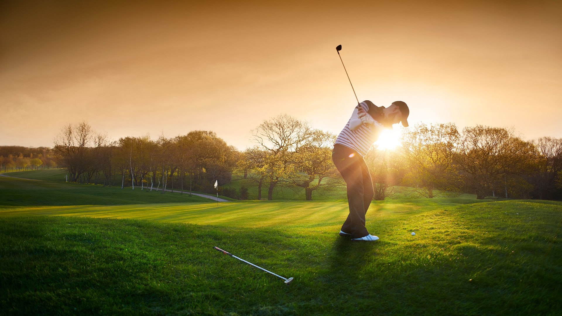 Hyatt House Golfer On Golf Course