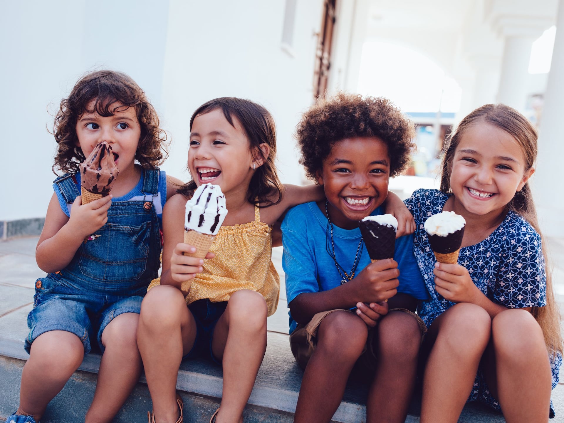 Hyatt HouseHyatt Place Kids Enjoying Ice Cream In the Summer