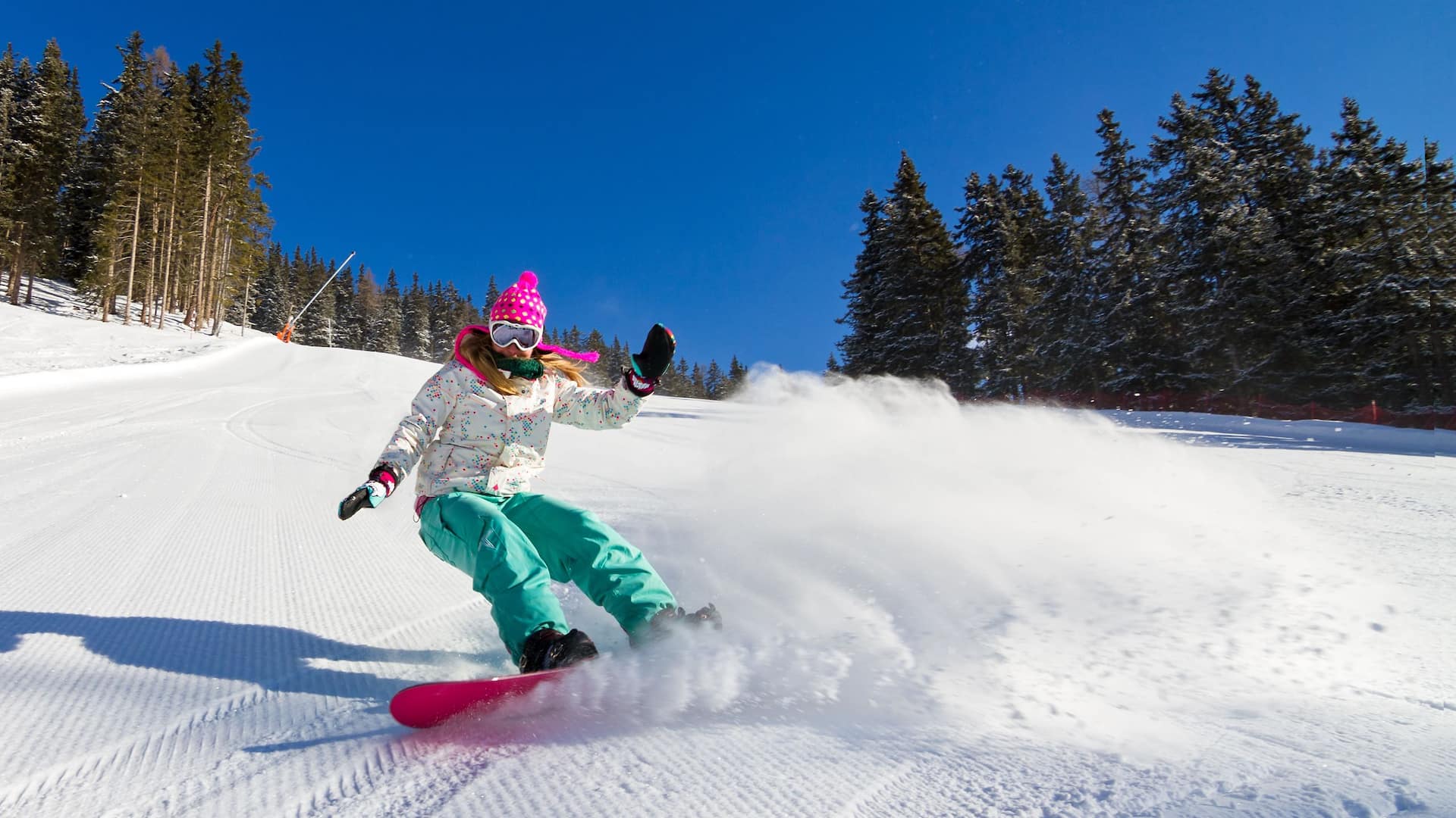 Hyatt Place Woman Snowboarding